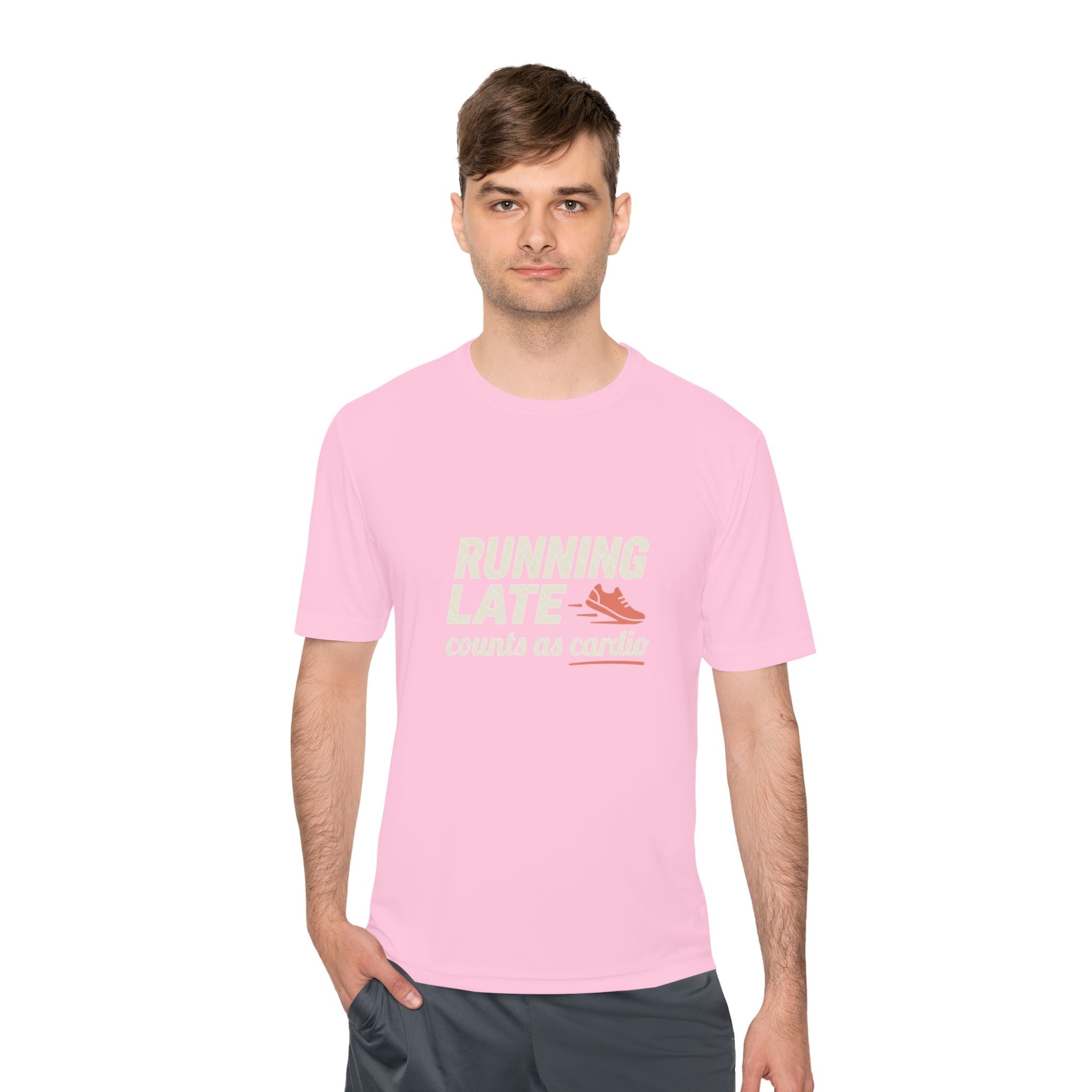 Running Late Counts as Cardio Unisex Moisture Wicking Tee