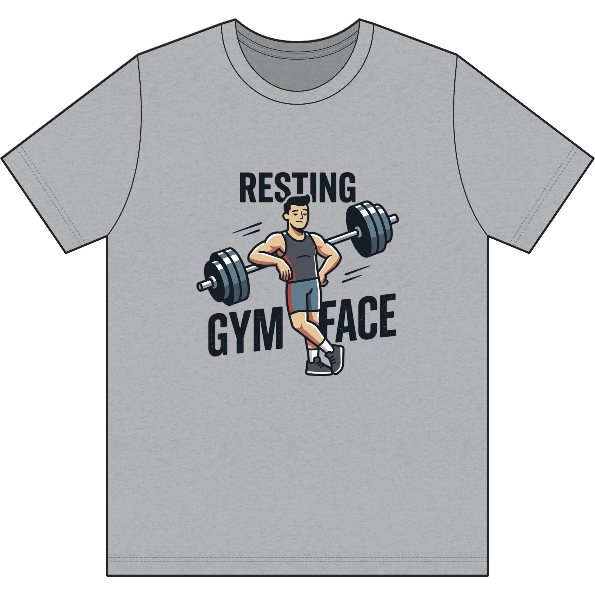 Resting Gym Face Dri-Power 100% Polyester T-Shirt