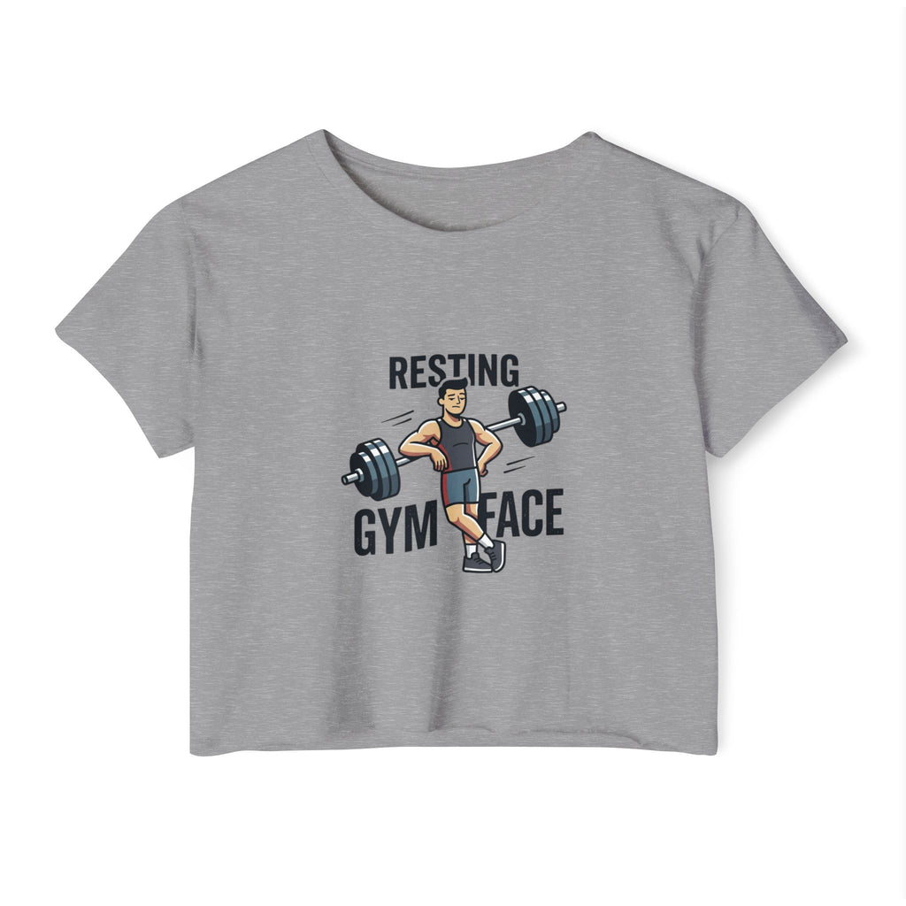 Resting Gym Face Women's Festival Crop Top