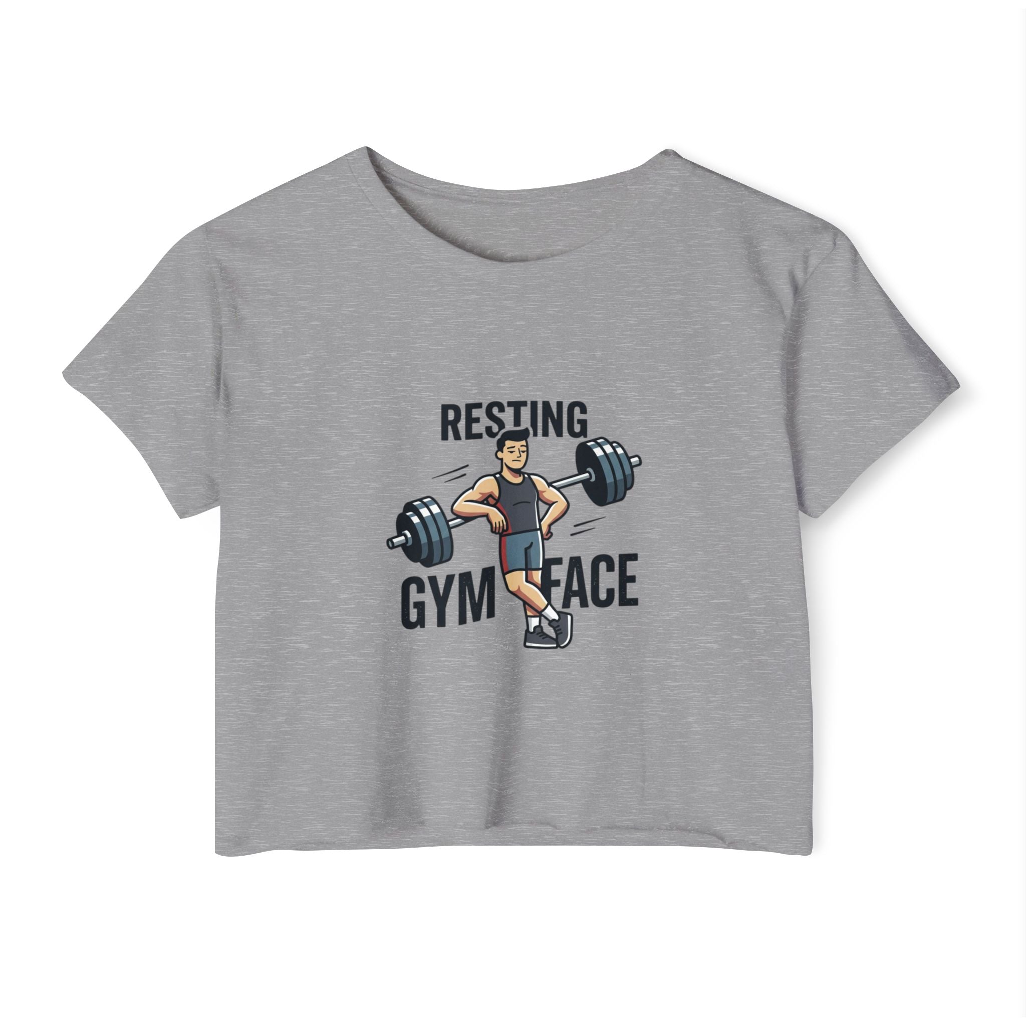 Resting Gym Face Women's Festival Crop Top