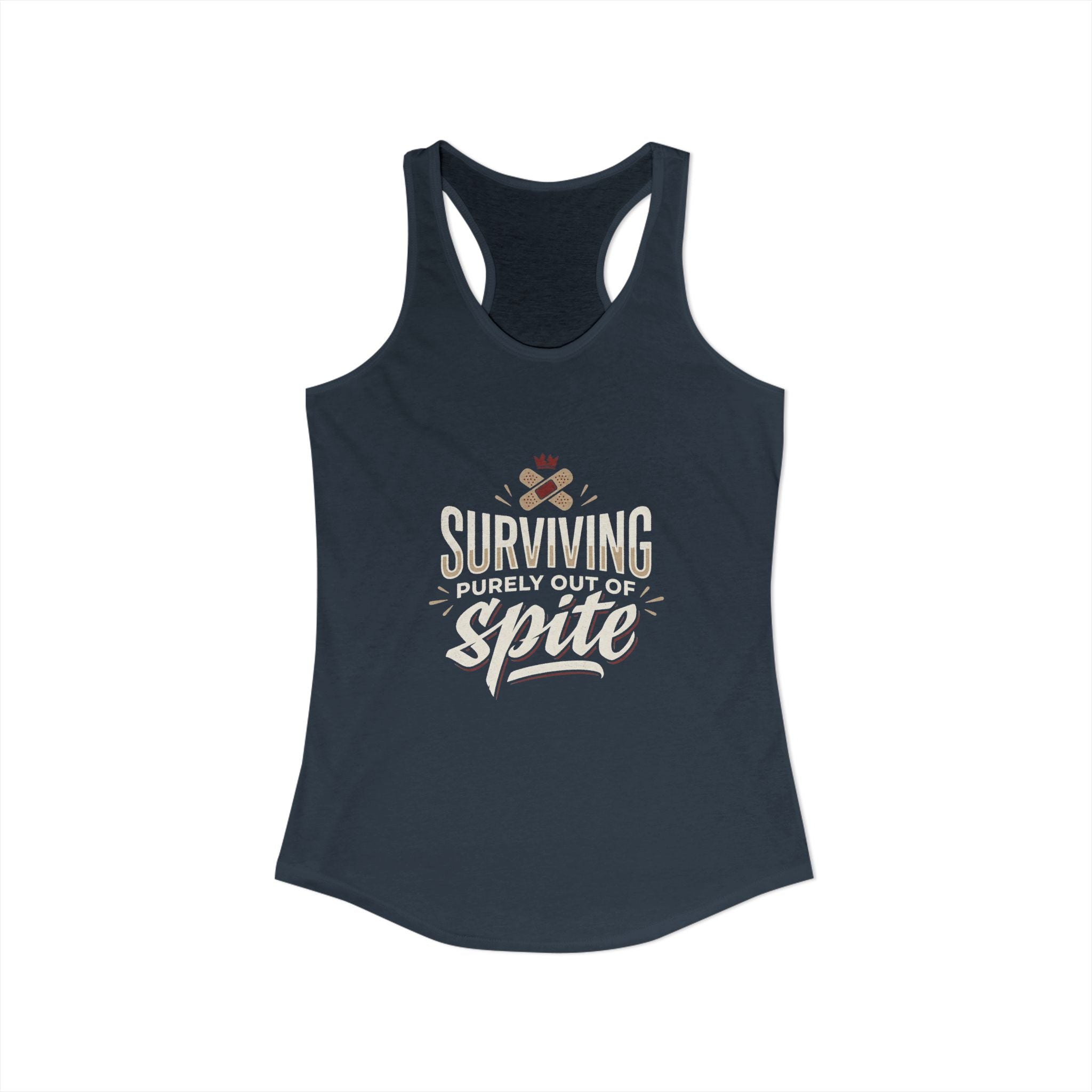 Surviving Purely Out of Spite Women's Ideal Racerback Tank