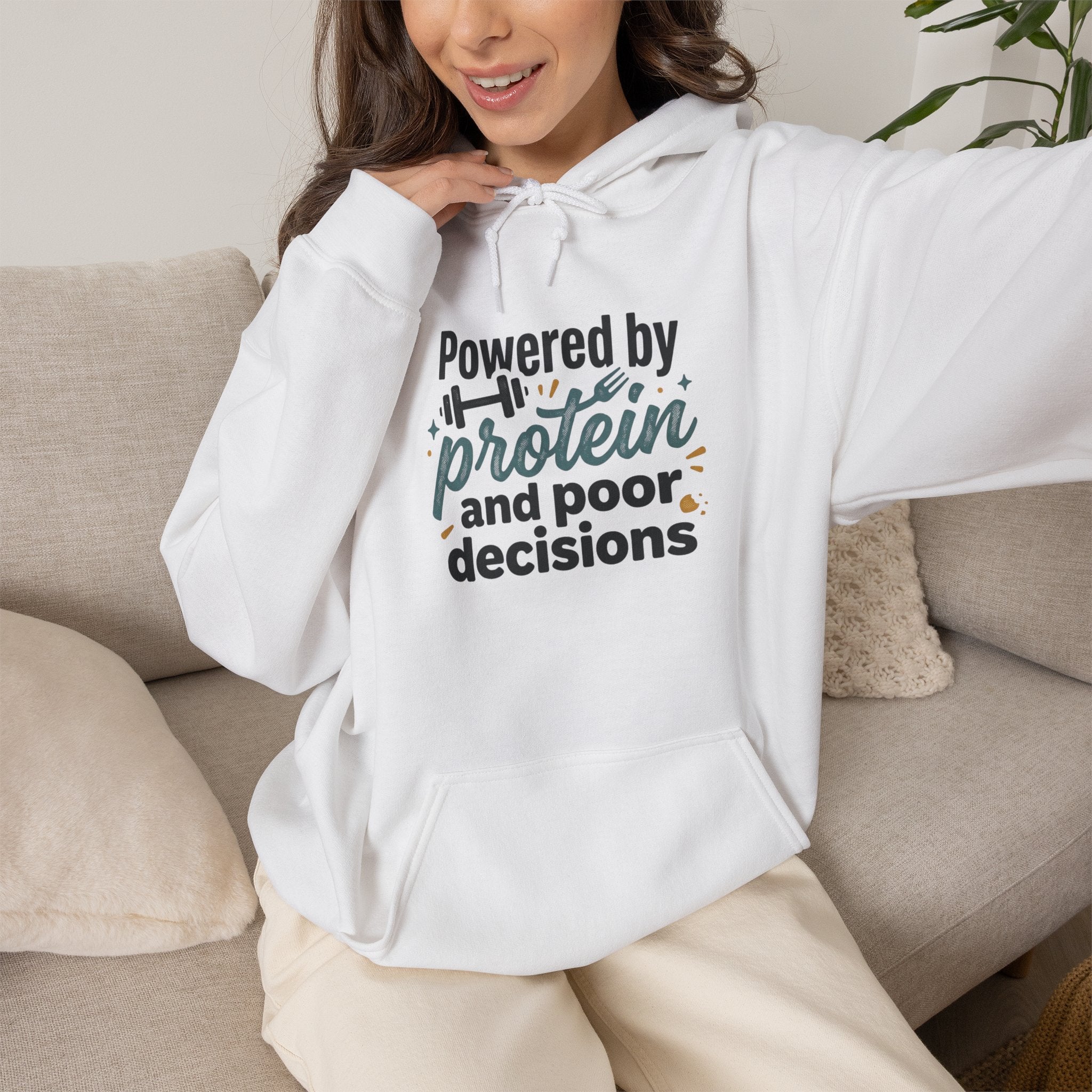Powered by Protein Unisex Heavy Blend™ Hooded Sweatshirt