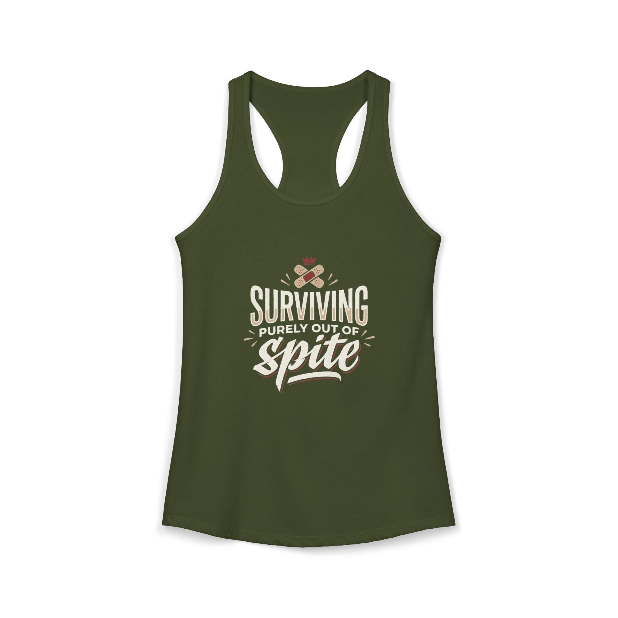 Surviving Purely Out of Spite Women's Ideal Racerback Tank