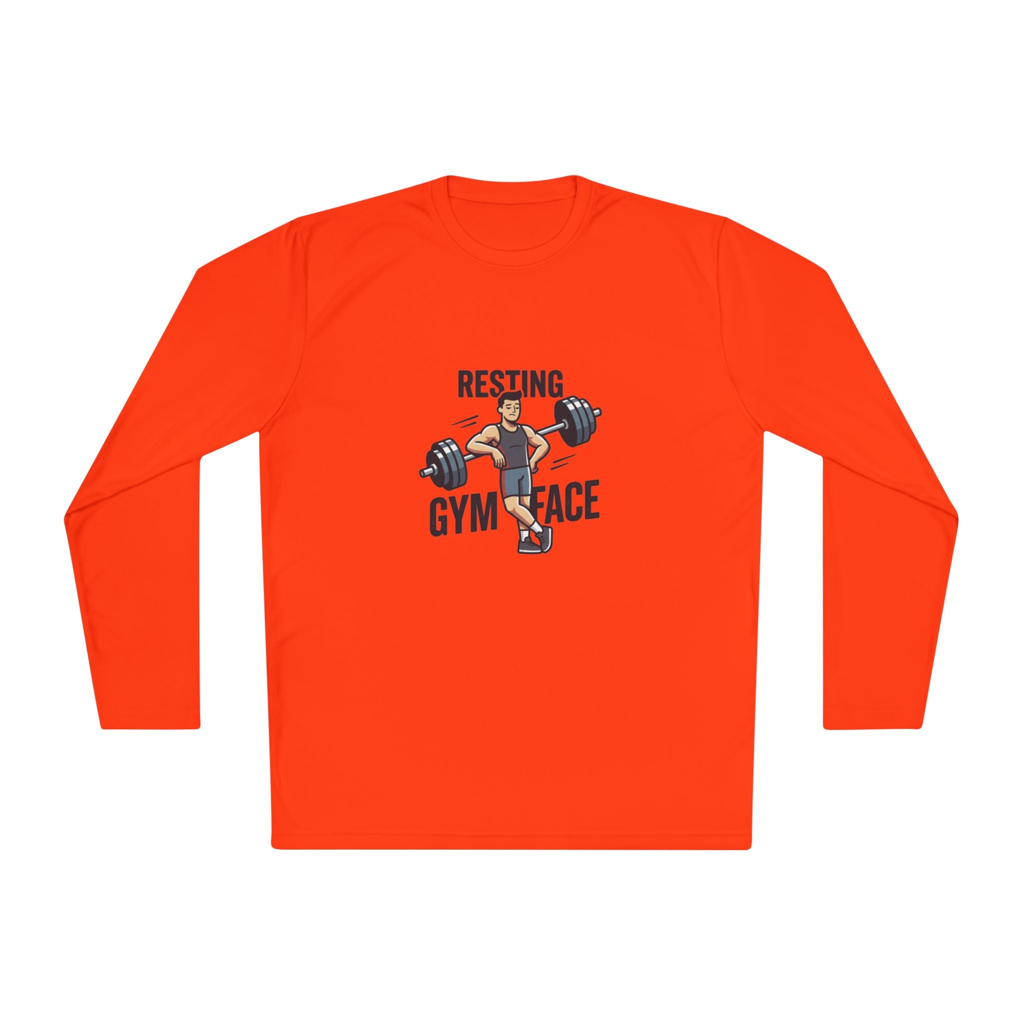 Resting Gym Face Unisex Lightweight Long Sleeve Tee