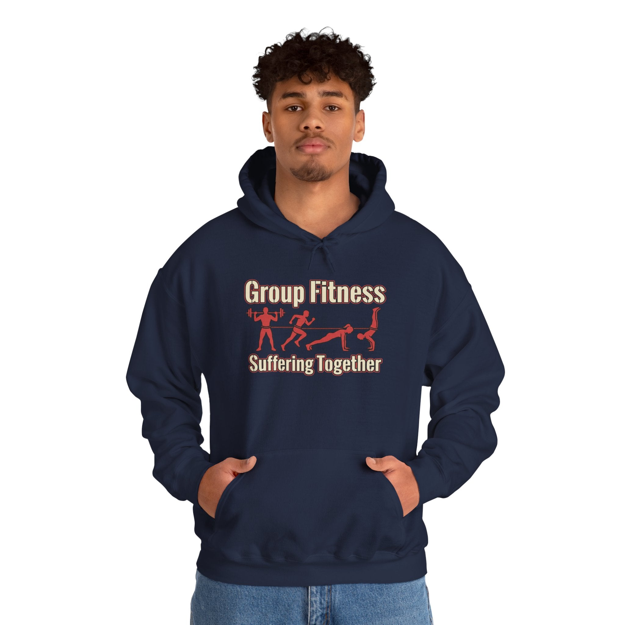 Group Fitness Suffering Together Unisex Heavy Blend™ Hooded Sweatshirt