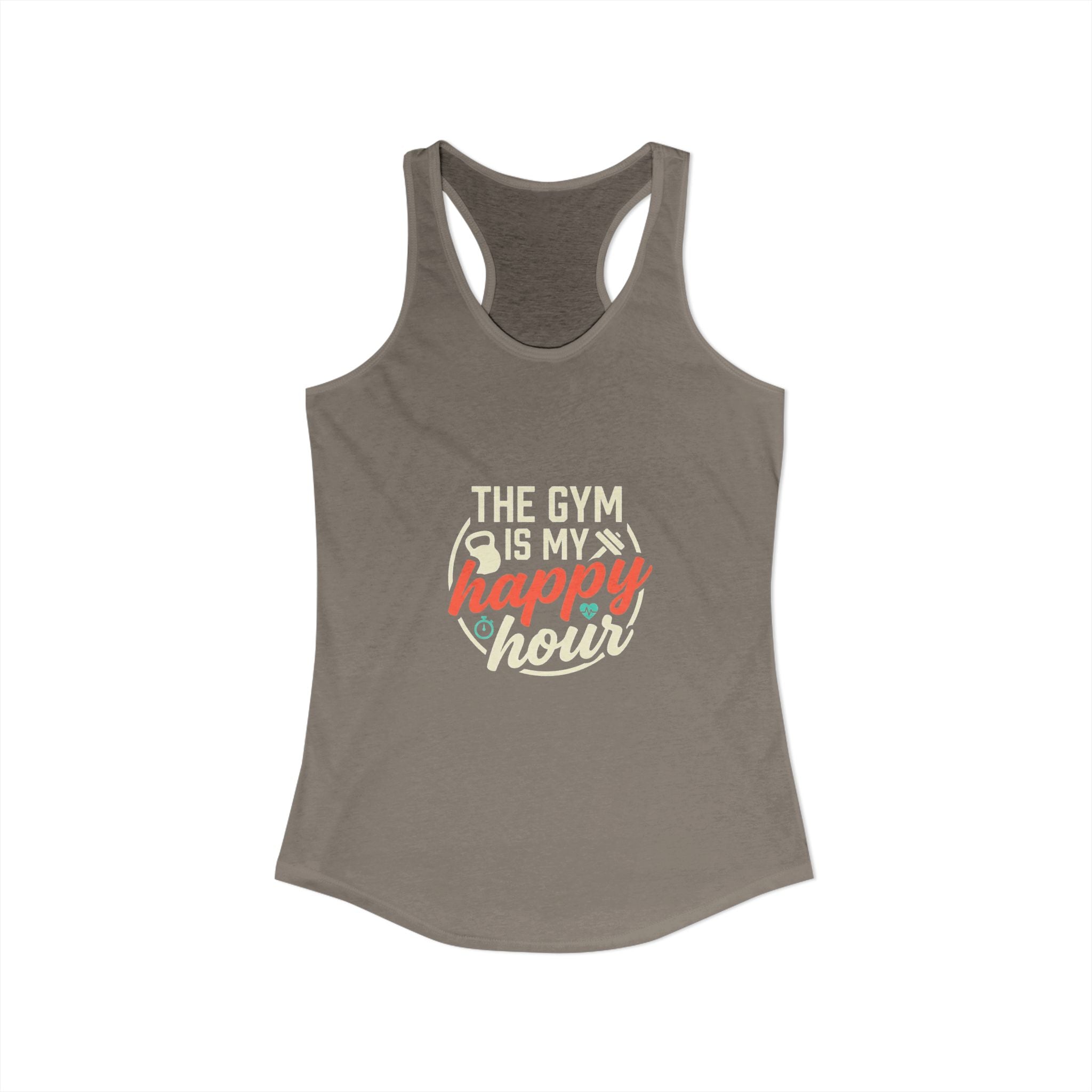 The Gym is My Happy Hour Women's Ideal Racerback Tank