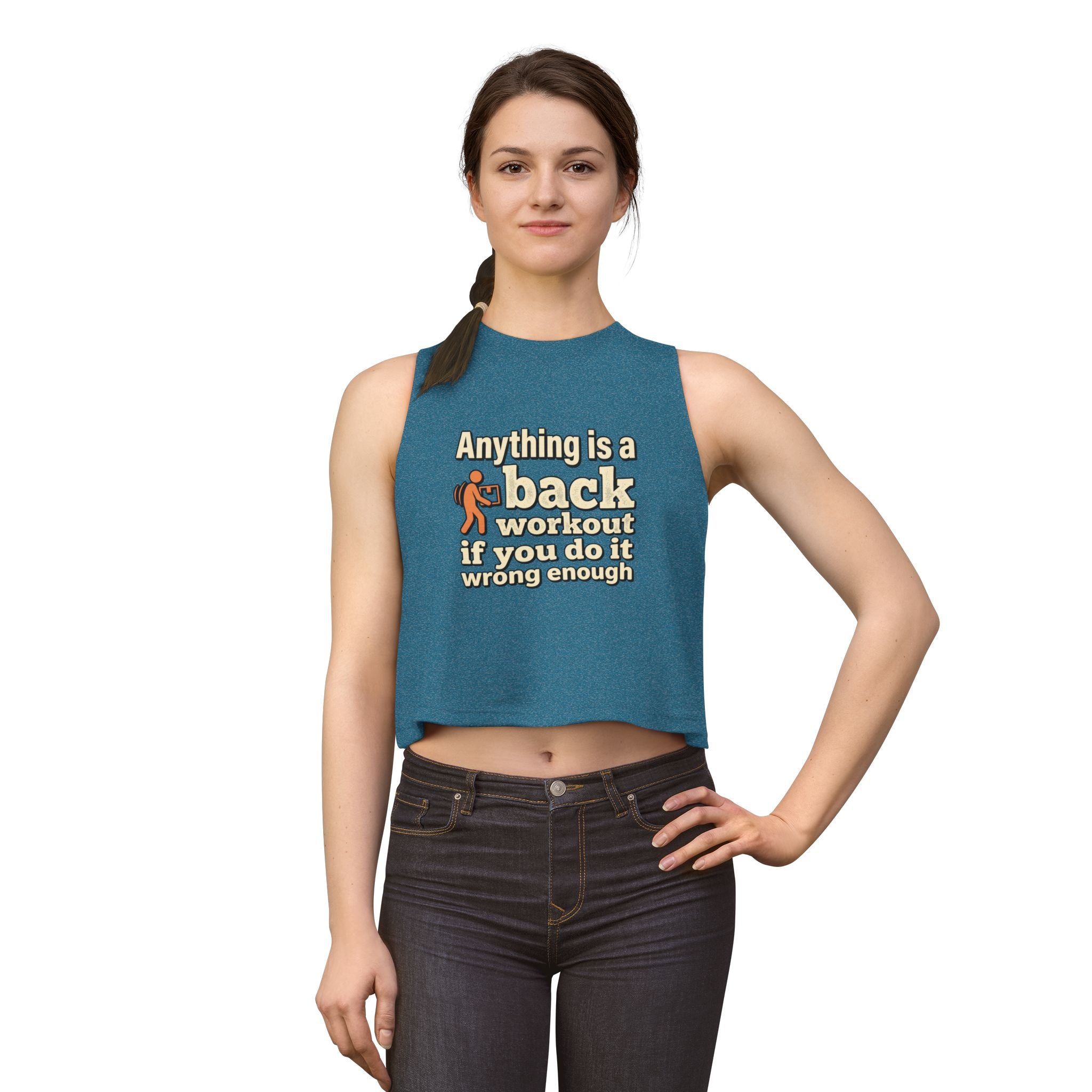 Anything is a Back Workout Women's Crop Top