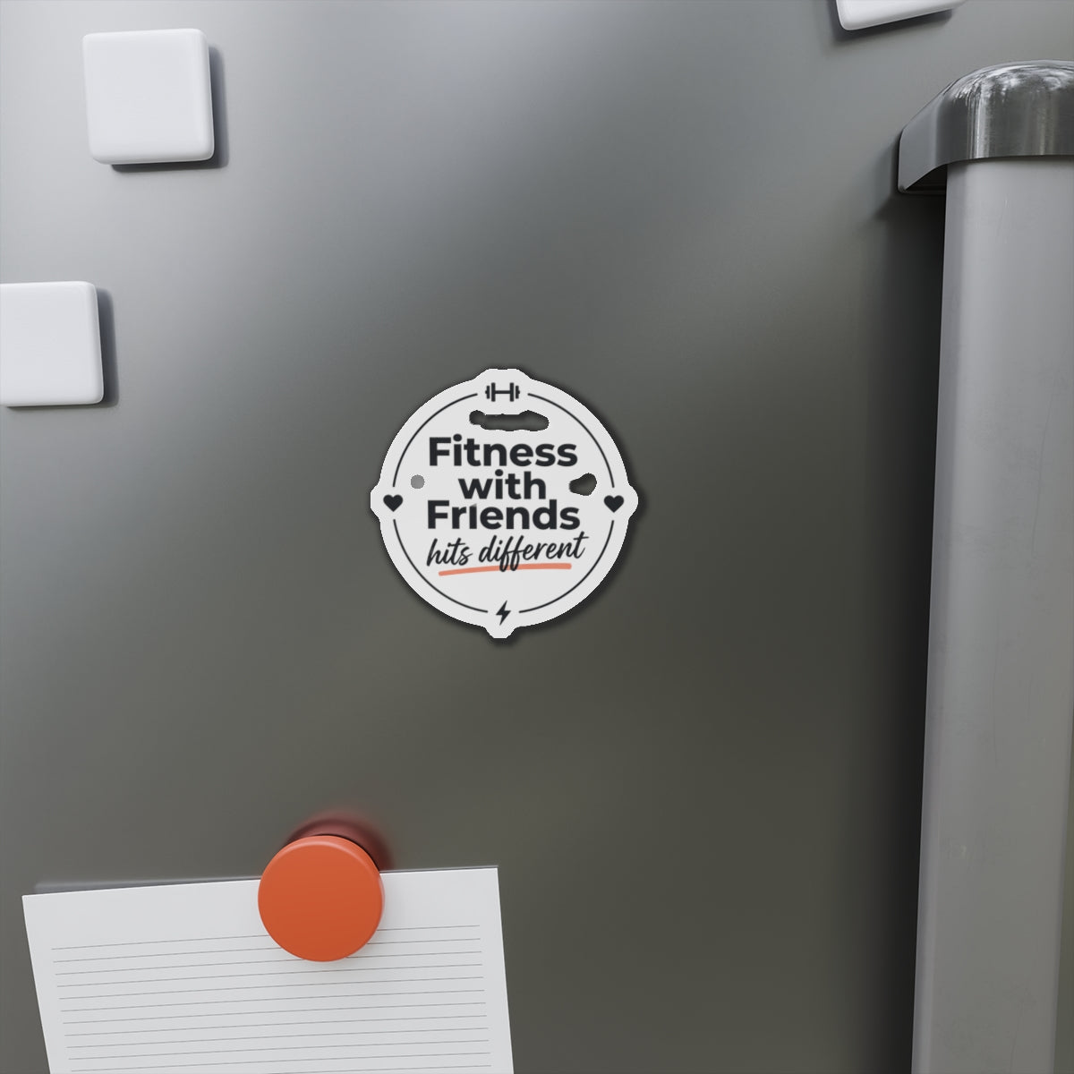 Fitness with Friends Die-Cut Magnets