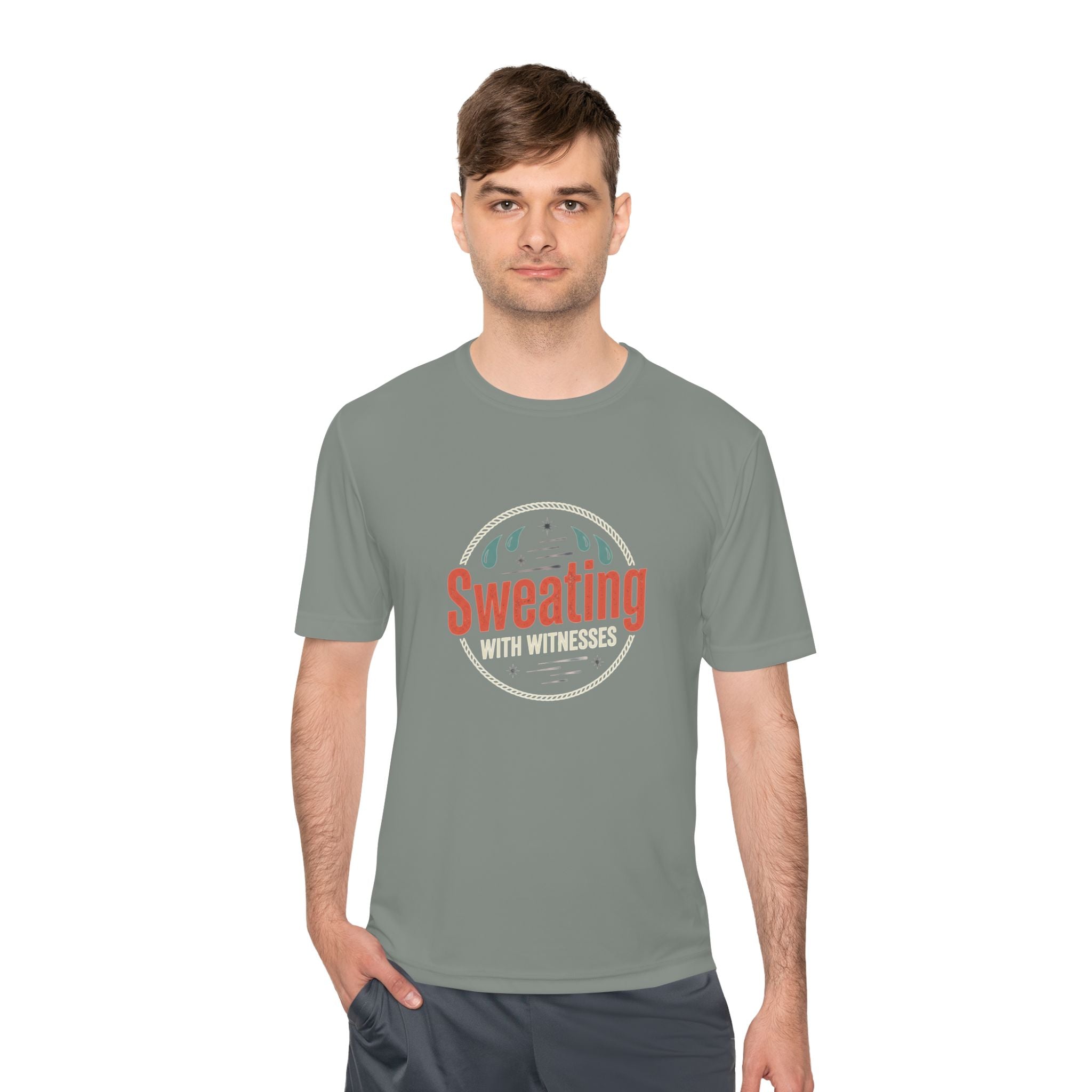 Sweating with Witnesses Unisex Moisture Wicking Tee