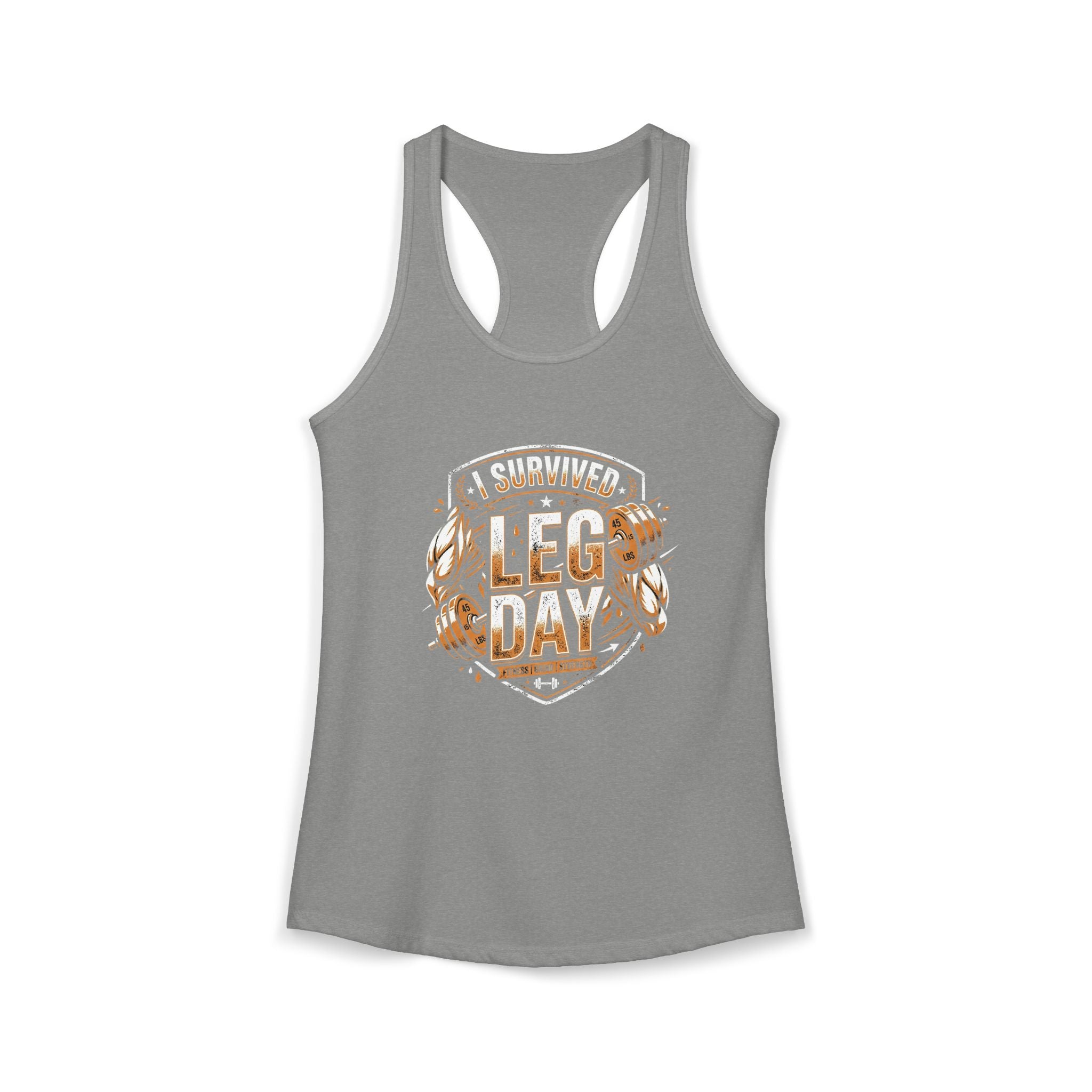I Survived Leg Day Women's Ideal Racerback Tank