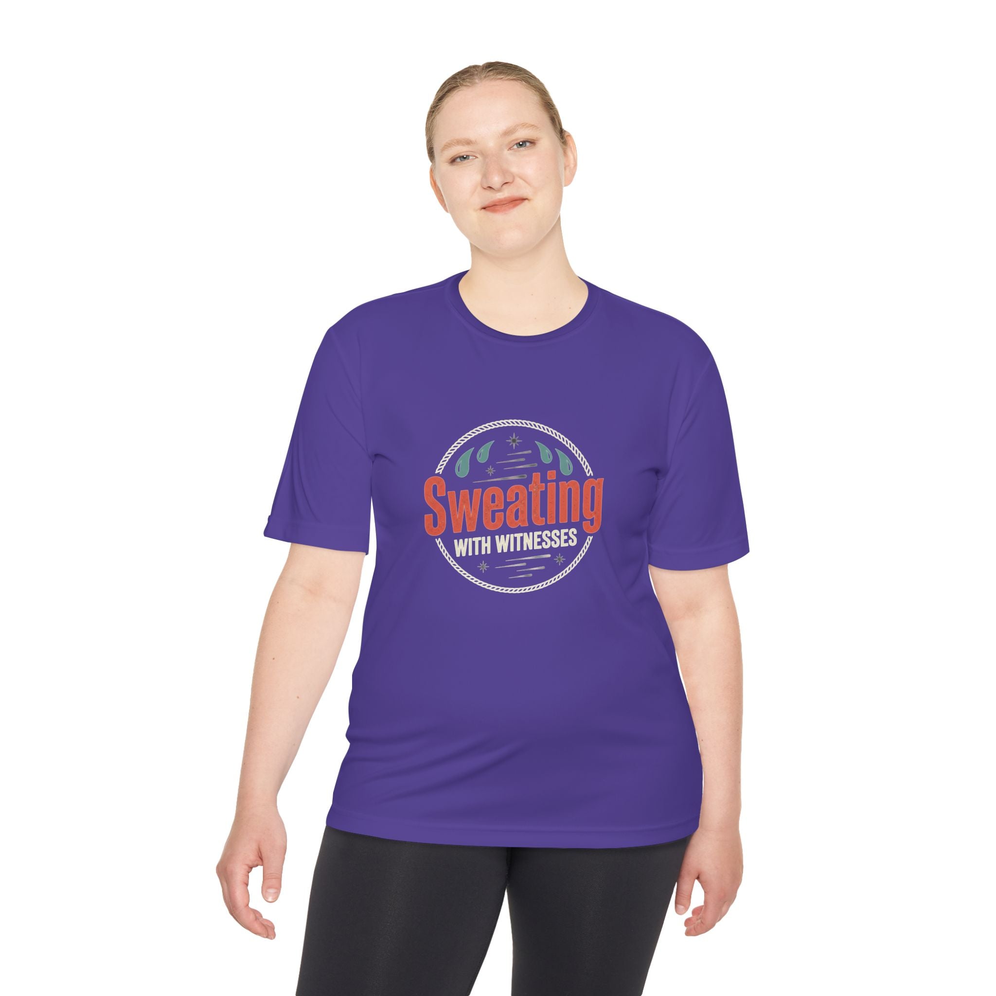 Sweating with Witnesses Unisex Moisture Wicking Tee