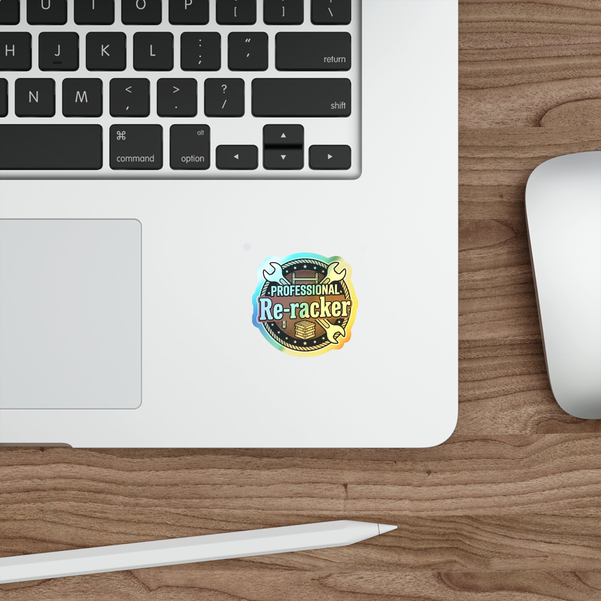Professional Re-Racker Holographic Die-cut Stickers