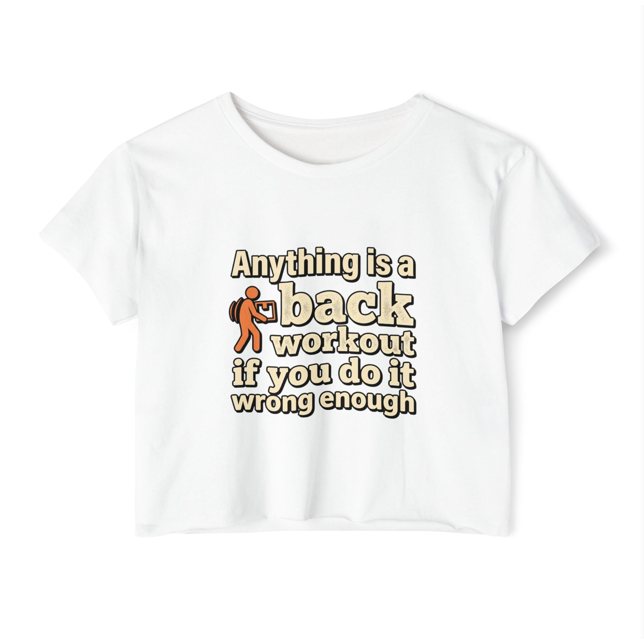 Anything is a Back Workout Women's Festival Crop Top