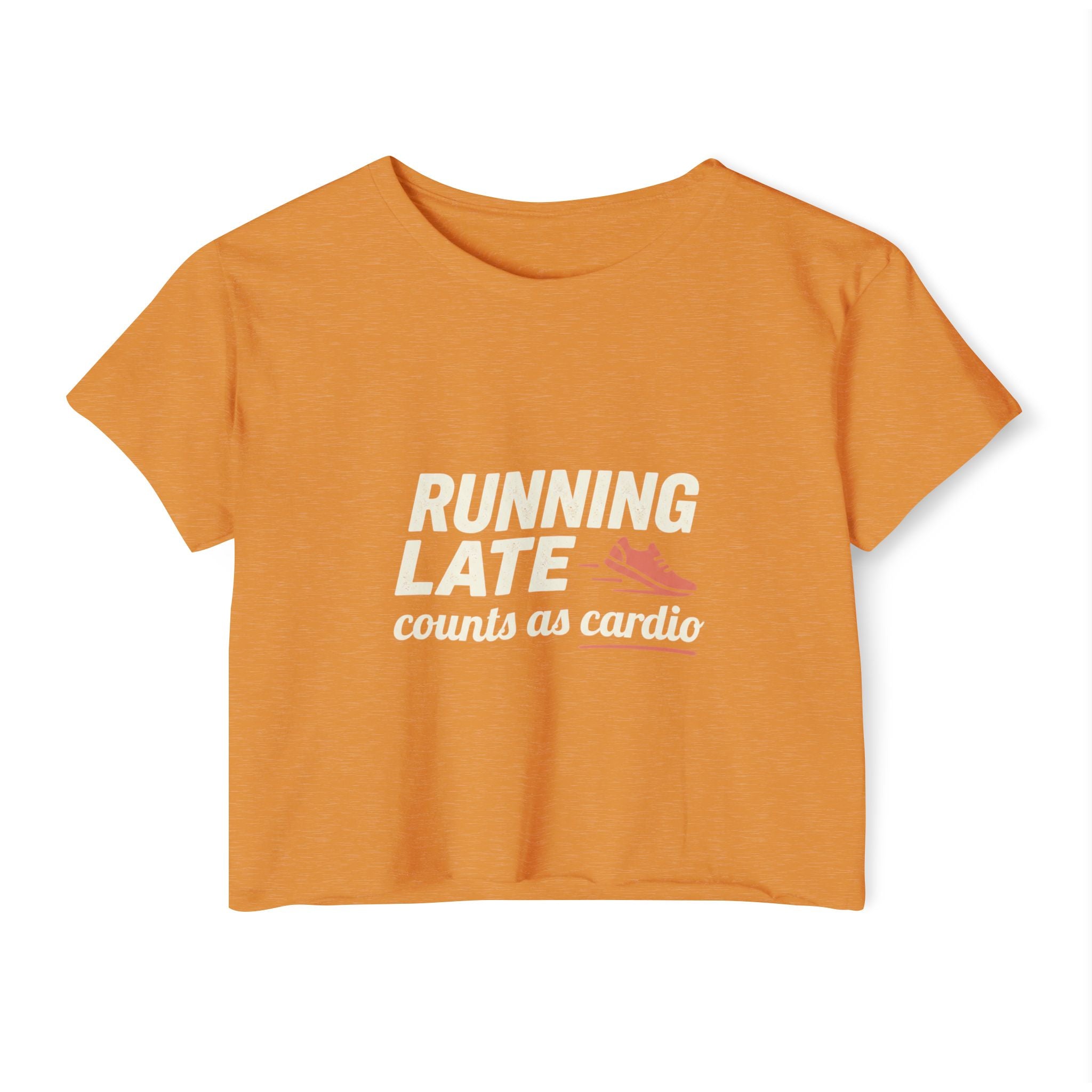 Running Late Counts as Cardio Women's Festival Crop Top