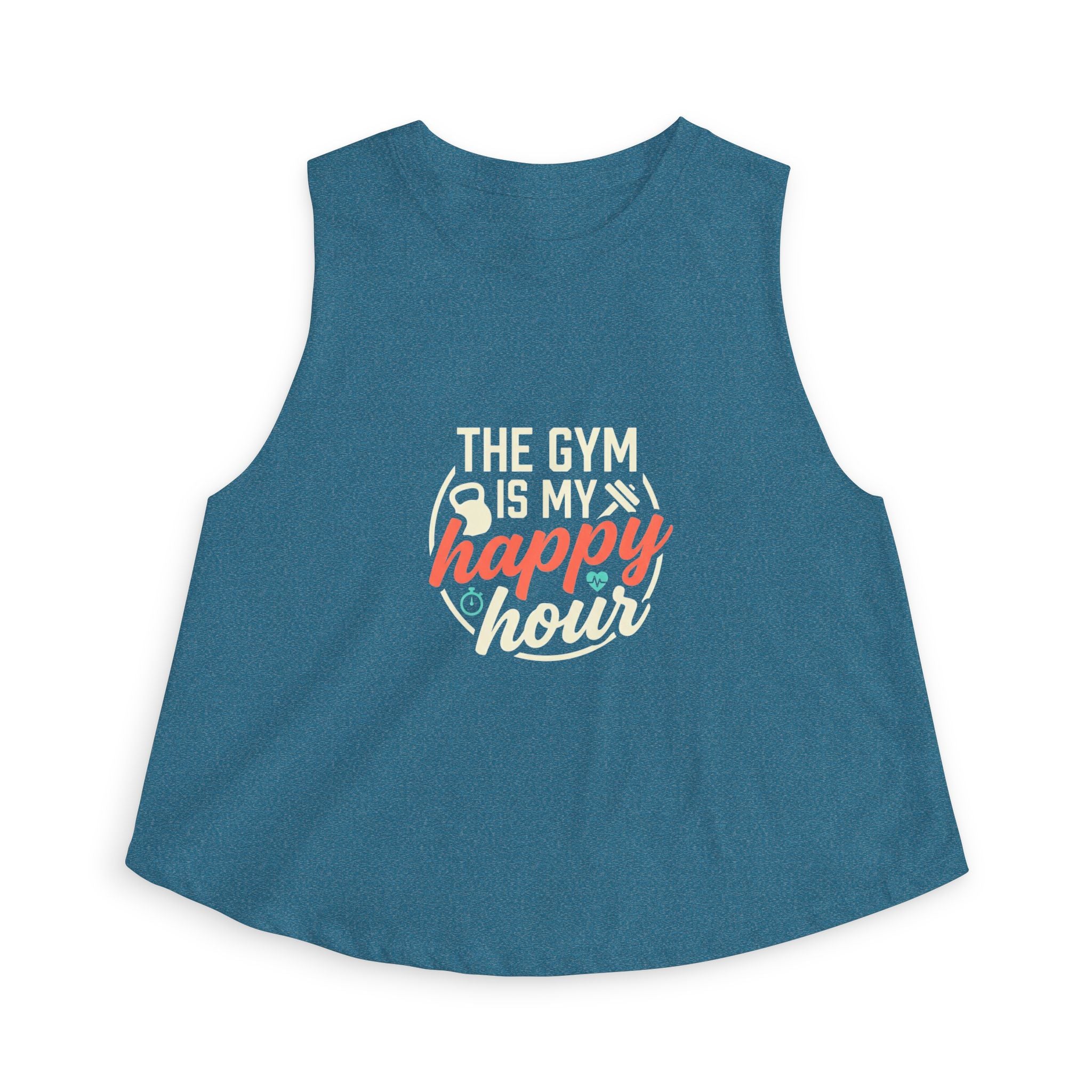 The Gym is My Happy Hour Women's Crop Top
