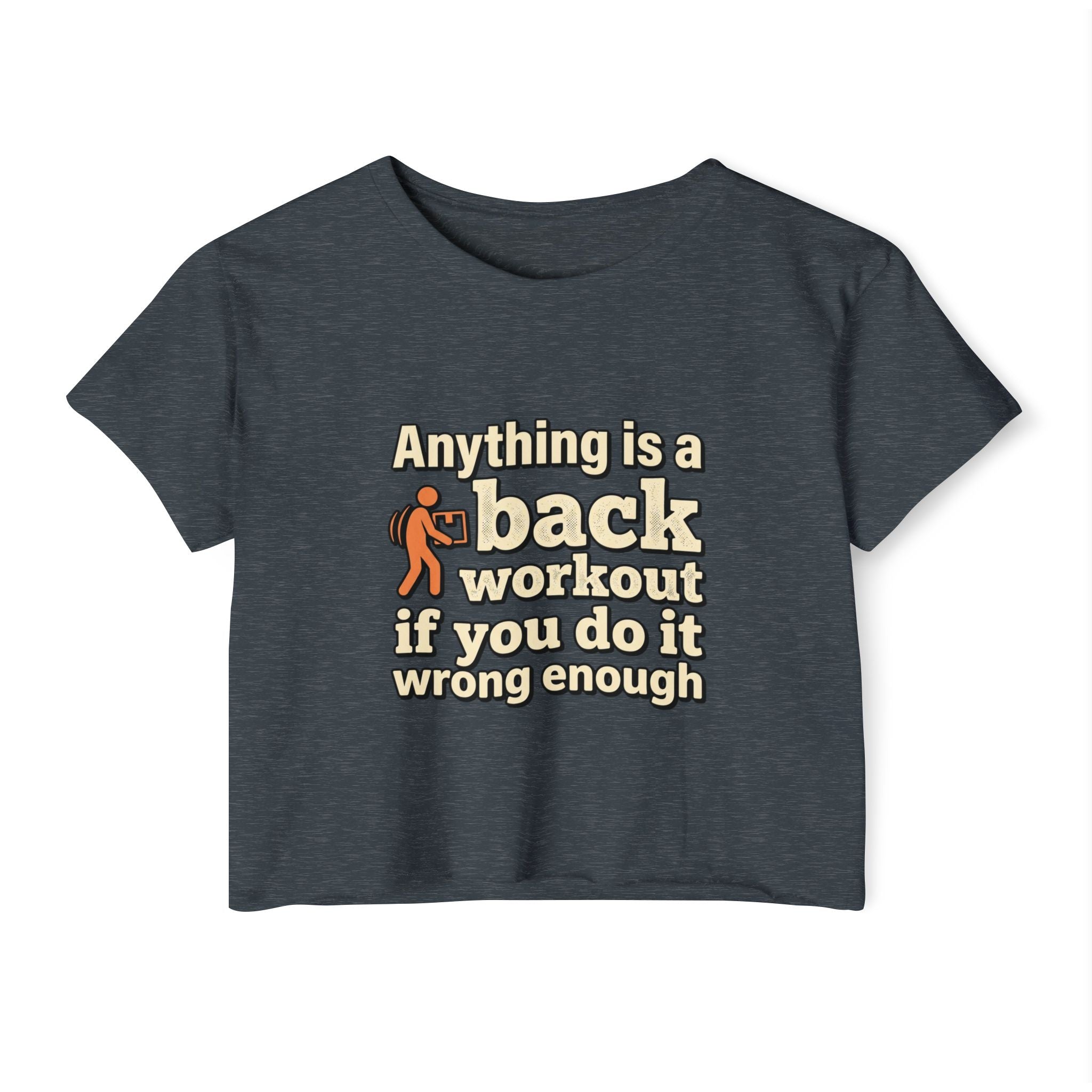 Anything is a Back Workout Women's Festival Crop Top