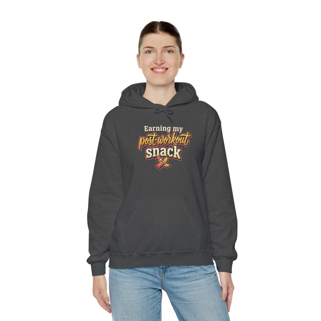 Earning My Post-Workout Snack Unisex Heavy Blend™ Hooded Sweatshirt