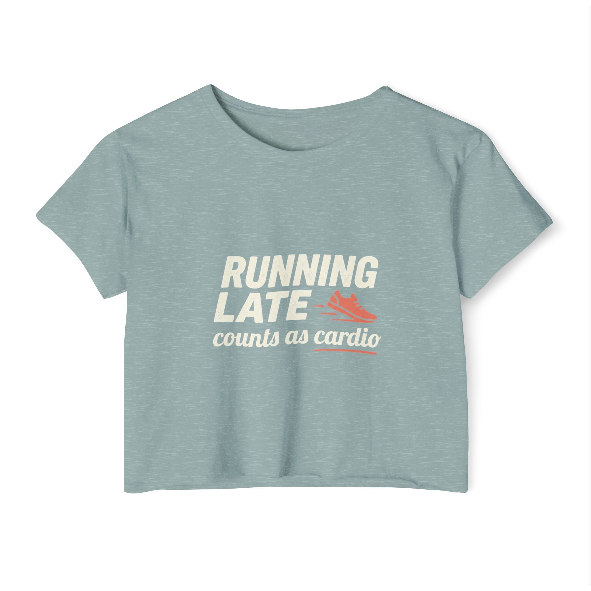 Running Late Counts as Cardio Women's Festival Crop Top