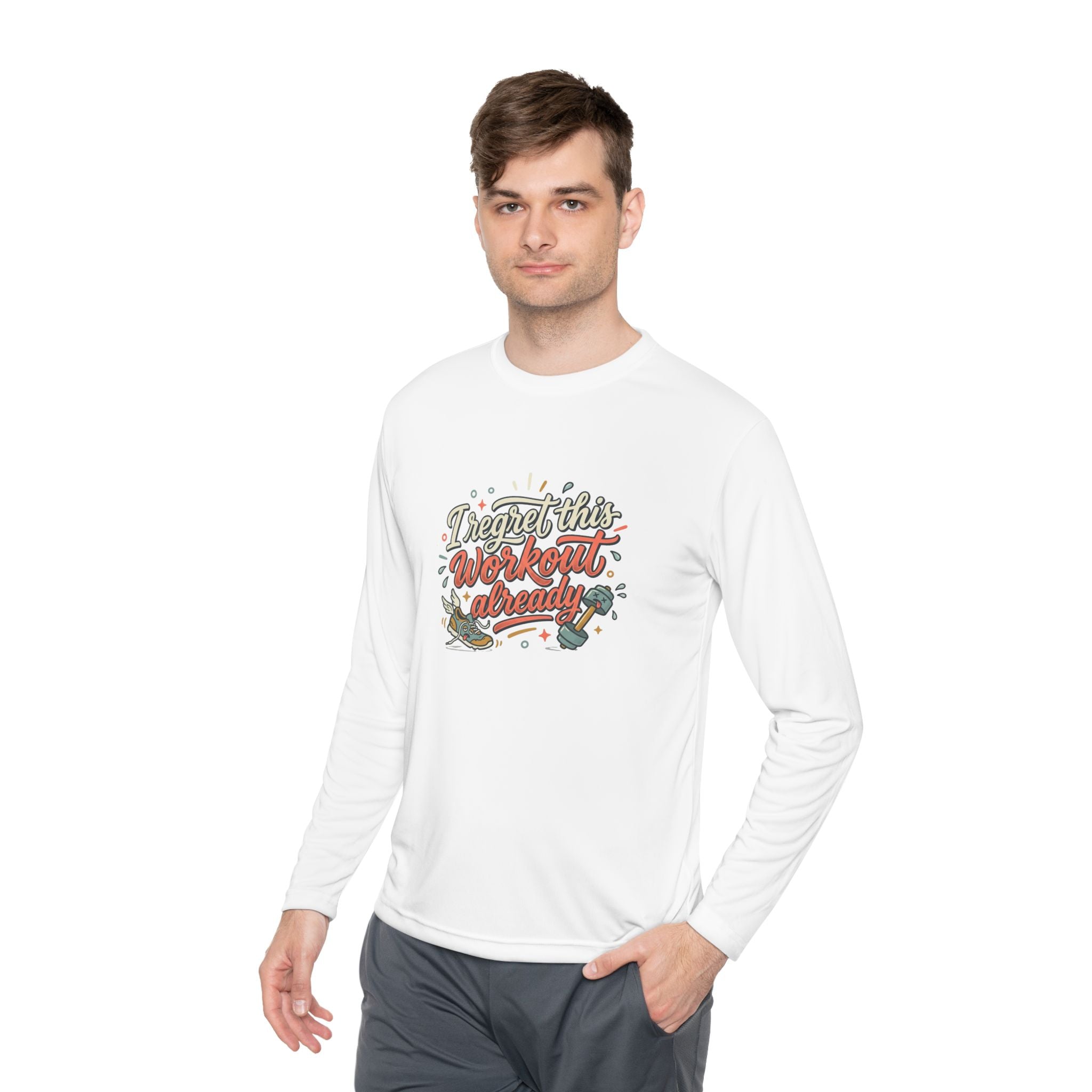 I Regret This Workout Already Unisex Lightweight Long Sleeve Tee