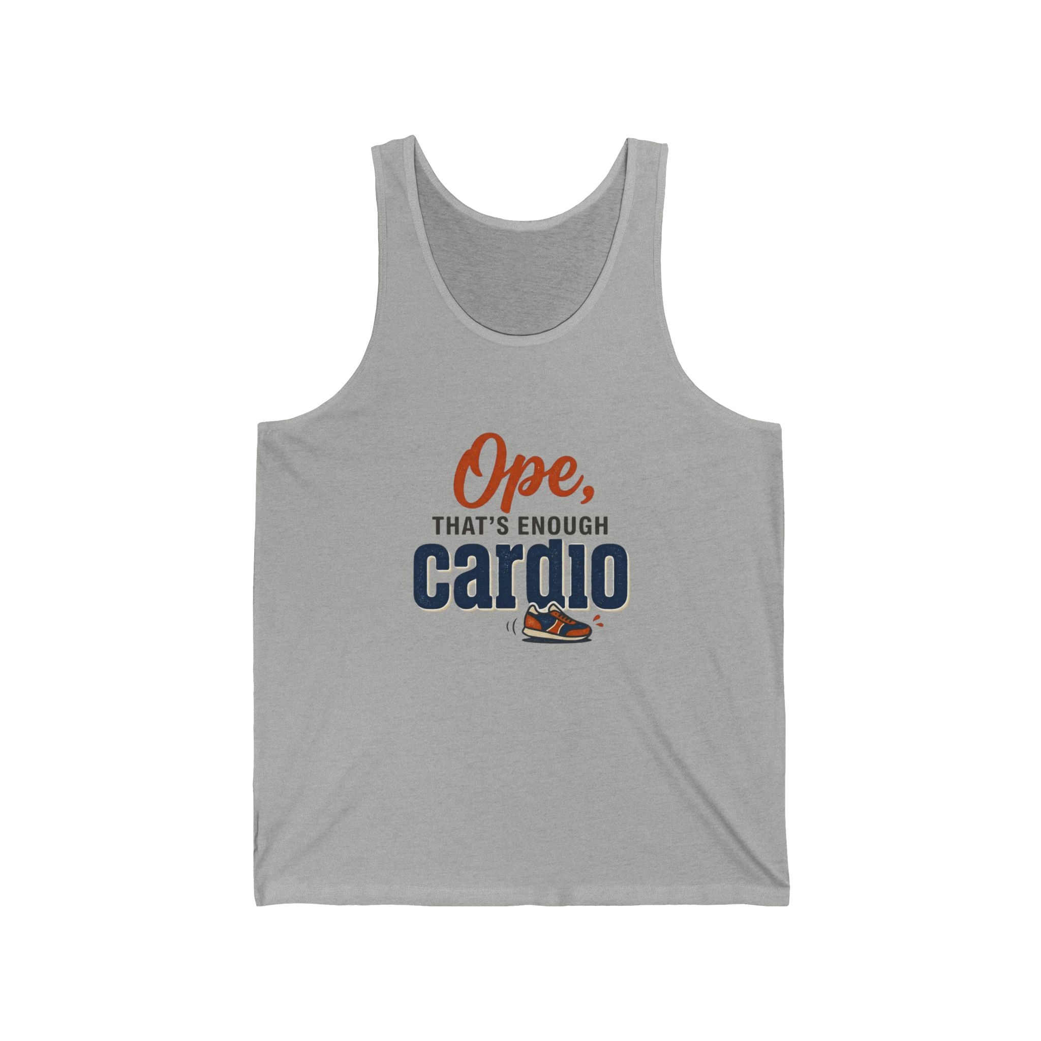 Ope, That's Enough Cardio Unisex Jersey Tank