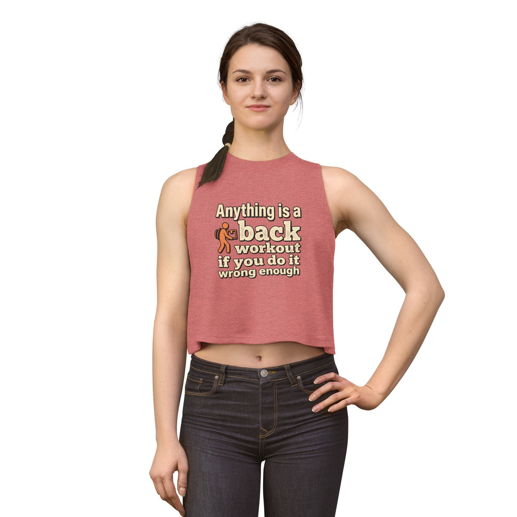 Anything is a Back Workout Women's Crop Top