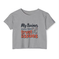 My Trainer is Why I Have Trust Issues Women's Festival Crop Top
