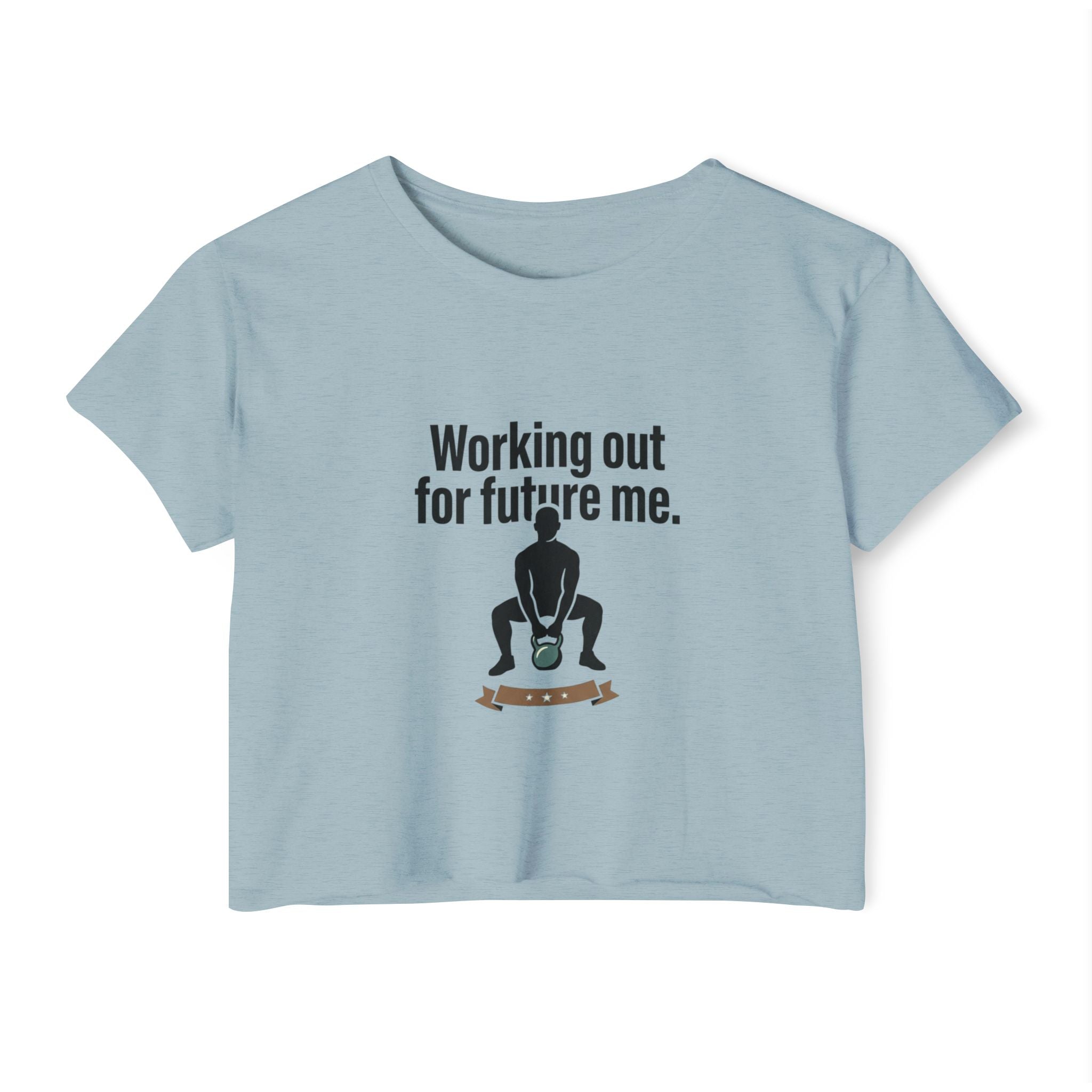 Working Out For Future Me Women's Festival Crop Top