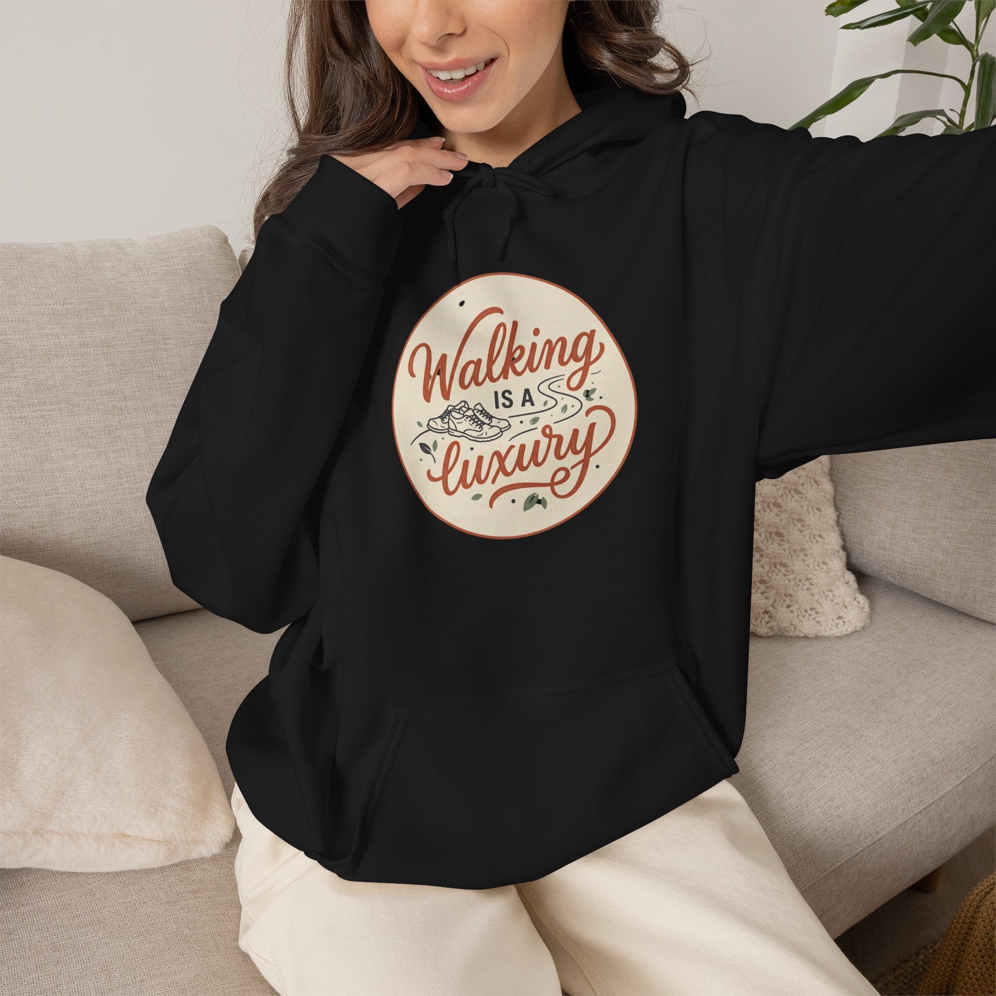 Walking is a Luxury Unisex Heavy Blend™ Hooded Sweatshirt