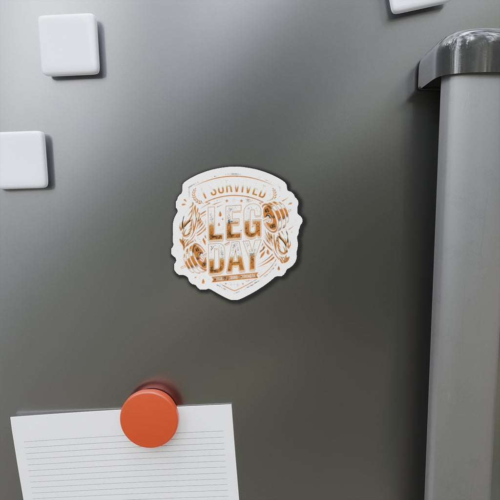 I Survived Leg Day Die-Cut Magnets
