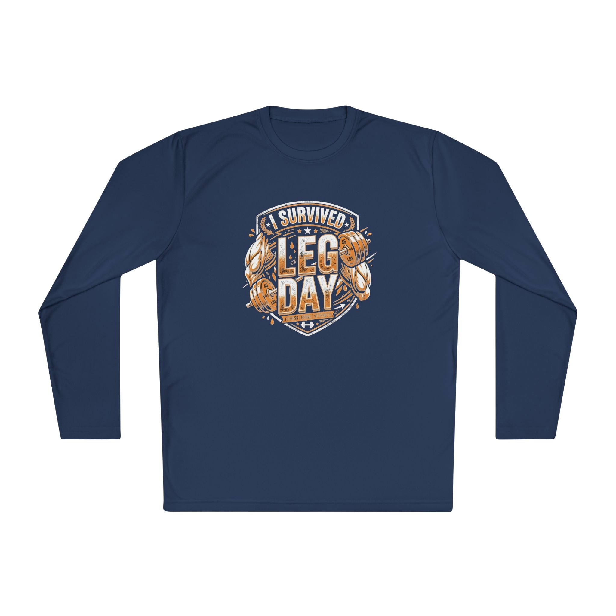I Survived Leg Day Unisex Lightweight Long Sleeve Tee