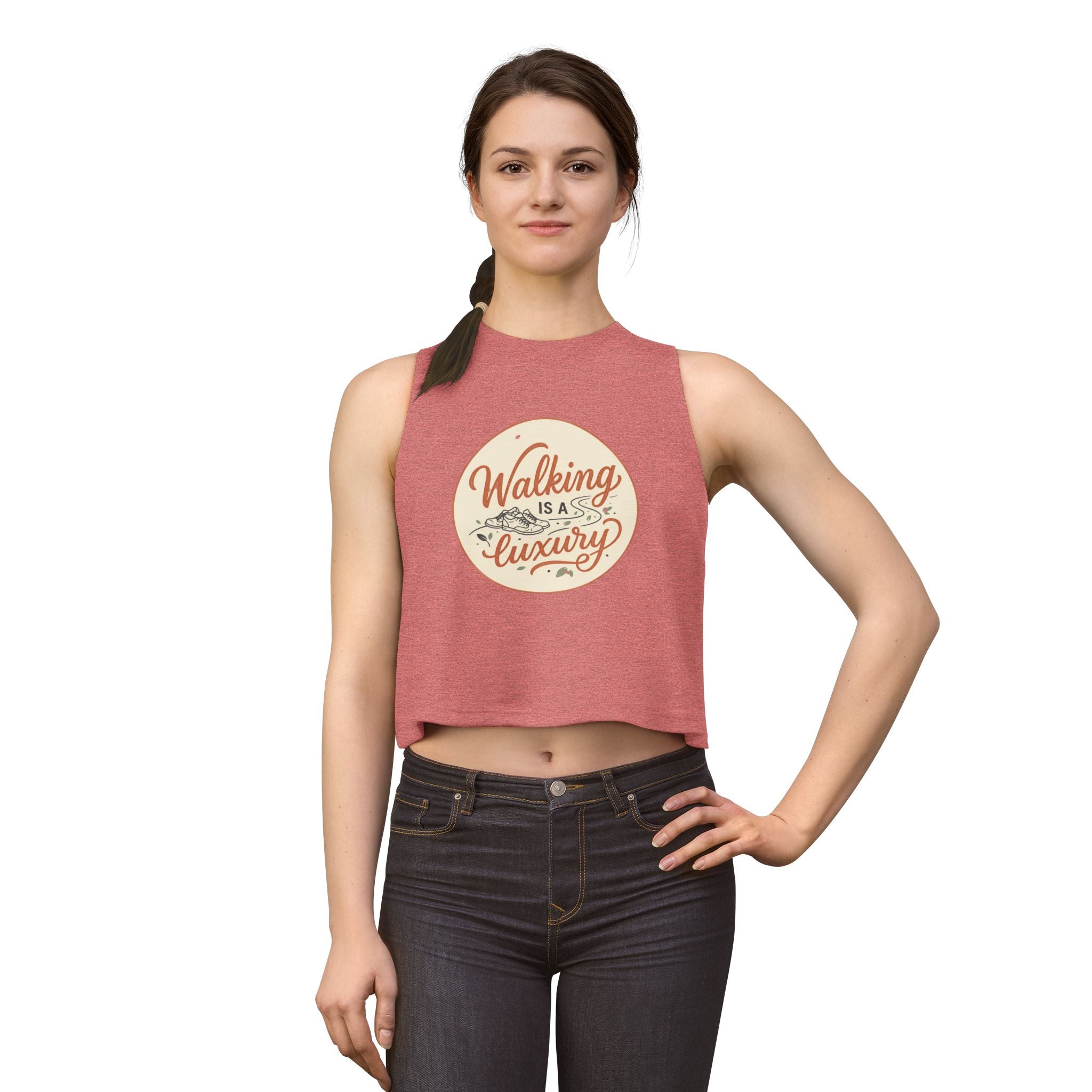 Walking is a Luxury Women's Crop Top