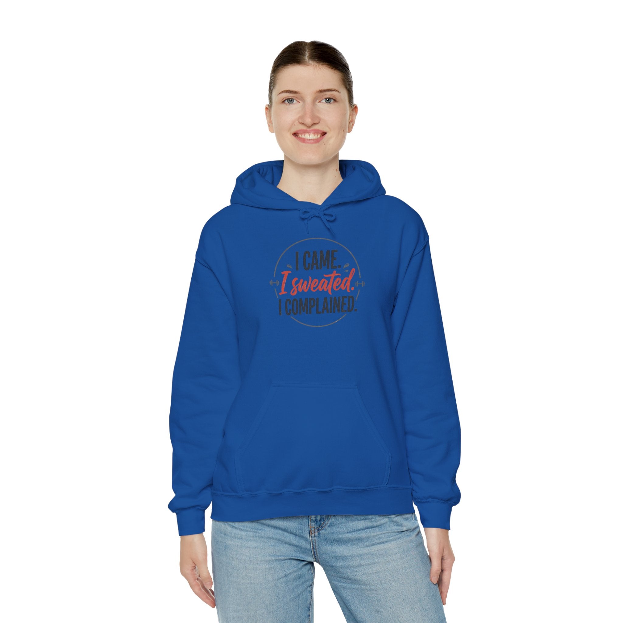 I Came I Sweated I Complained Unisex Heavy Blend™ Hooded Sweatshirt