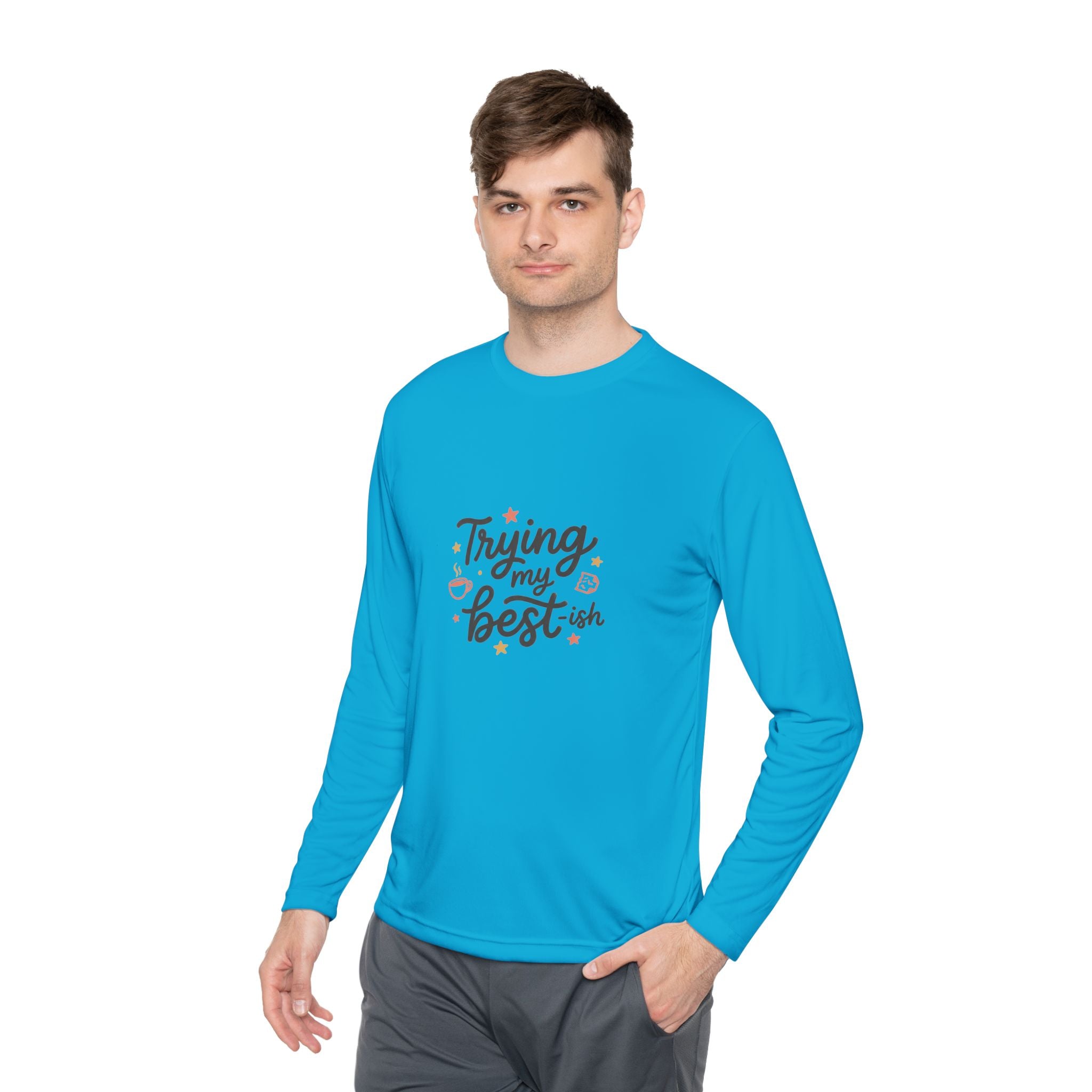 Trying My Best-ish Unisex Lightweight Long Sleeve Tee