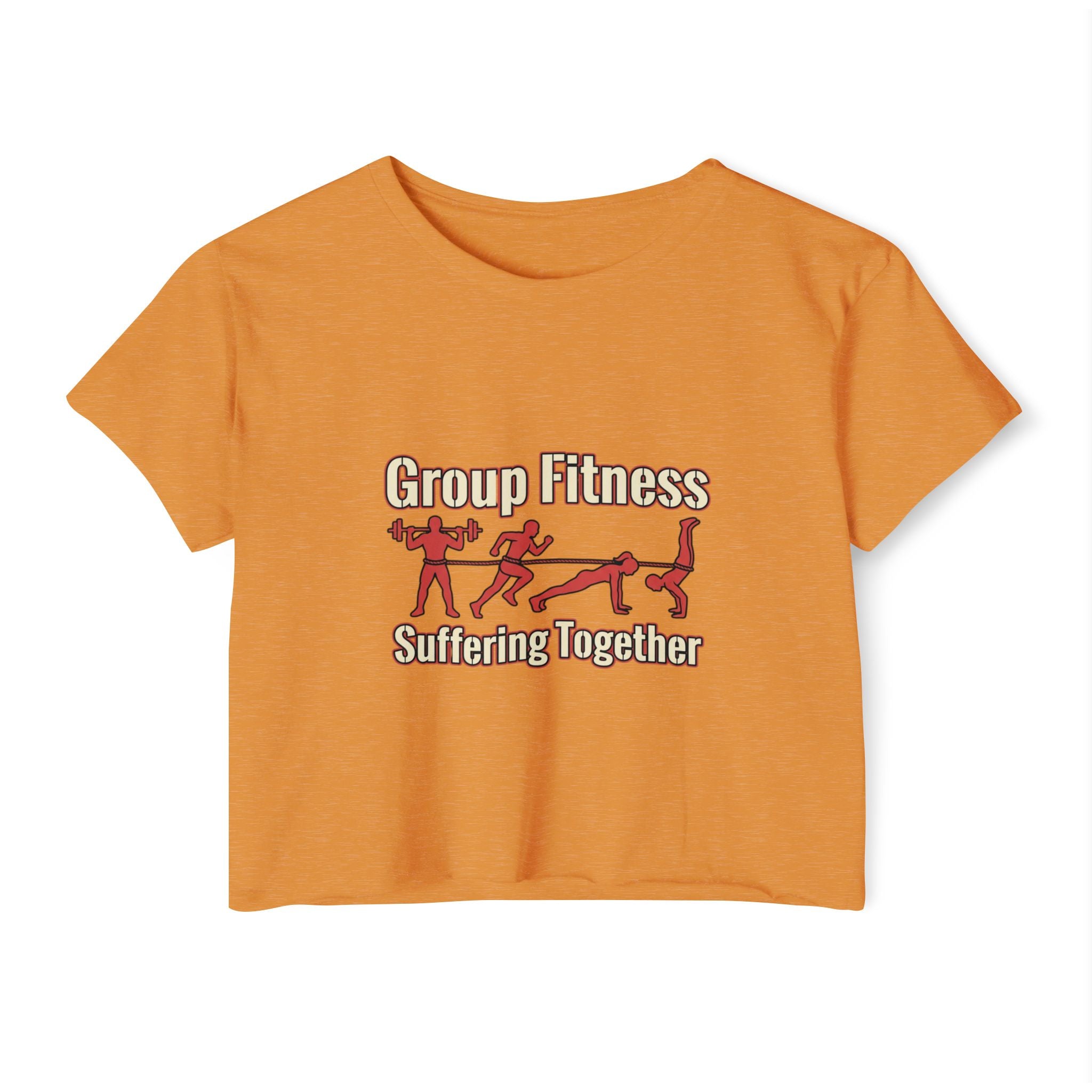 Group Fitness Suffering Together Women's Festival Crop Top