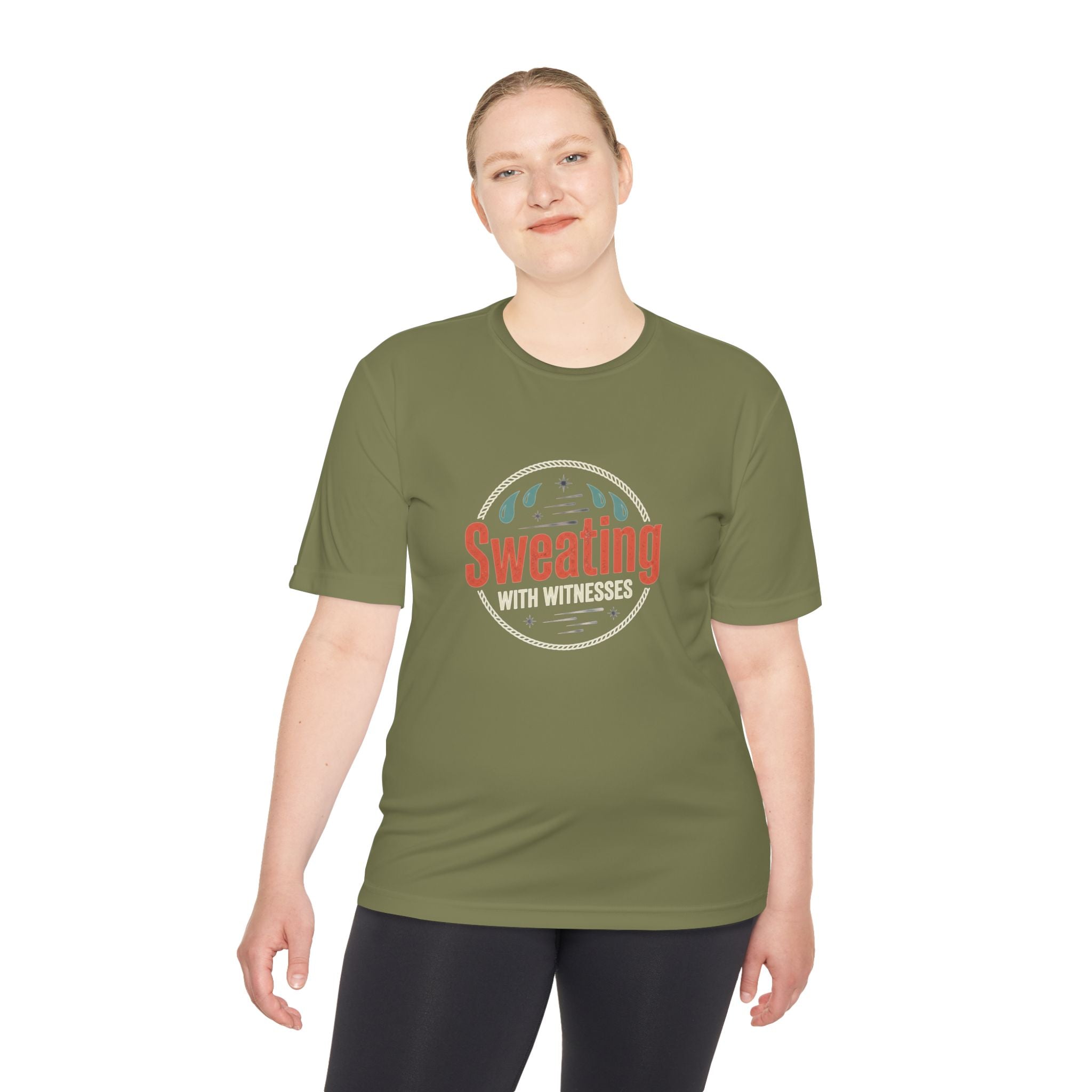 Sweating with Witnesses Unisex Moisture Wicking Tee