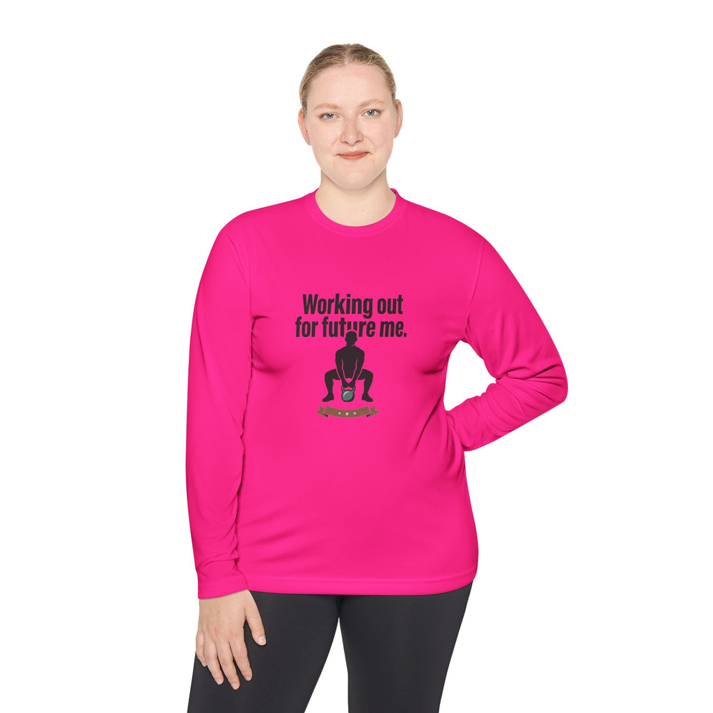 Working Out For Future Me Unisex Lightweight Long Sleeve Tee