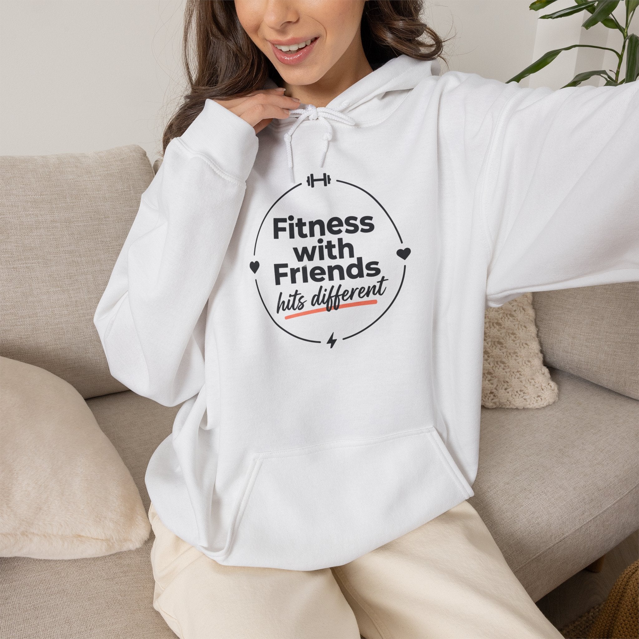 Fitness with Friends Unisex Heavy Blend™ Hooded Sweatshirt