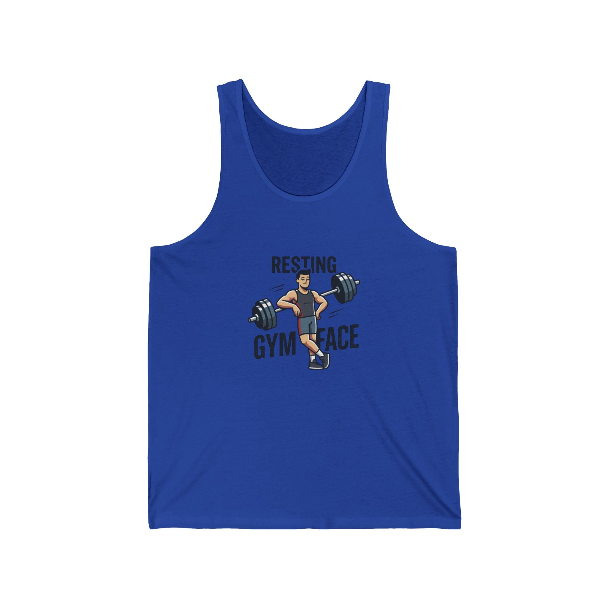 Resting Gym Face Unisex Jersey Tank