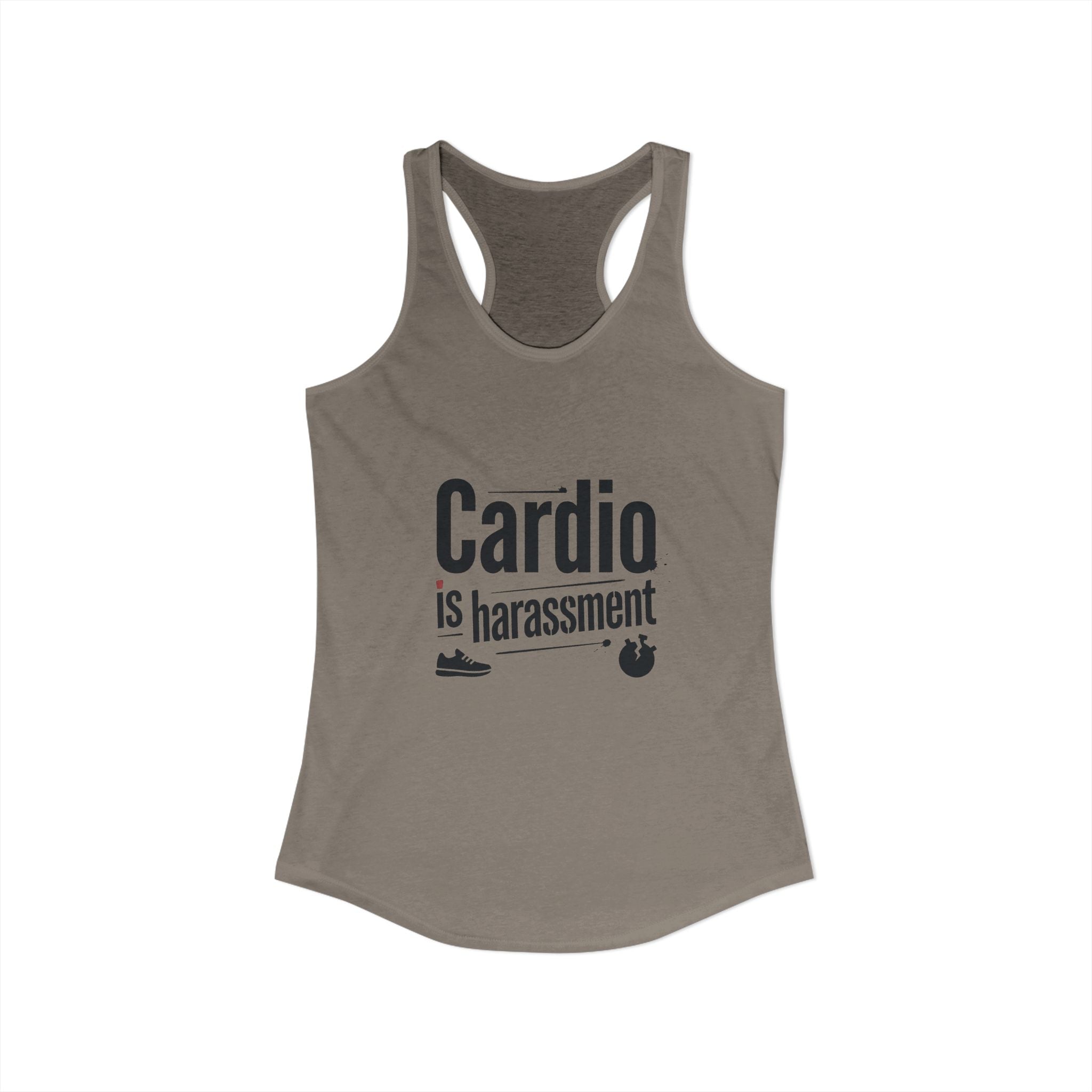 Cardio is Harassment Women's Ideal Racerback Tank