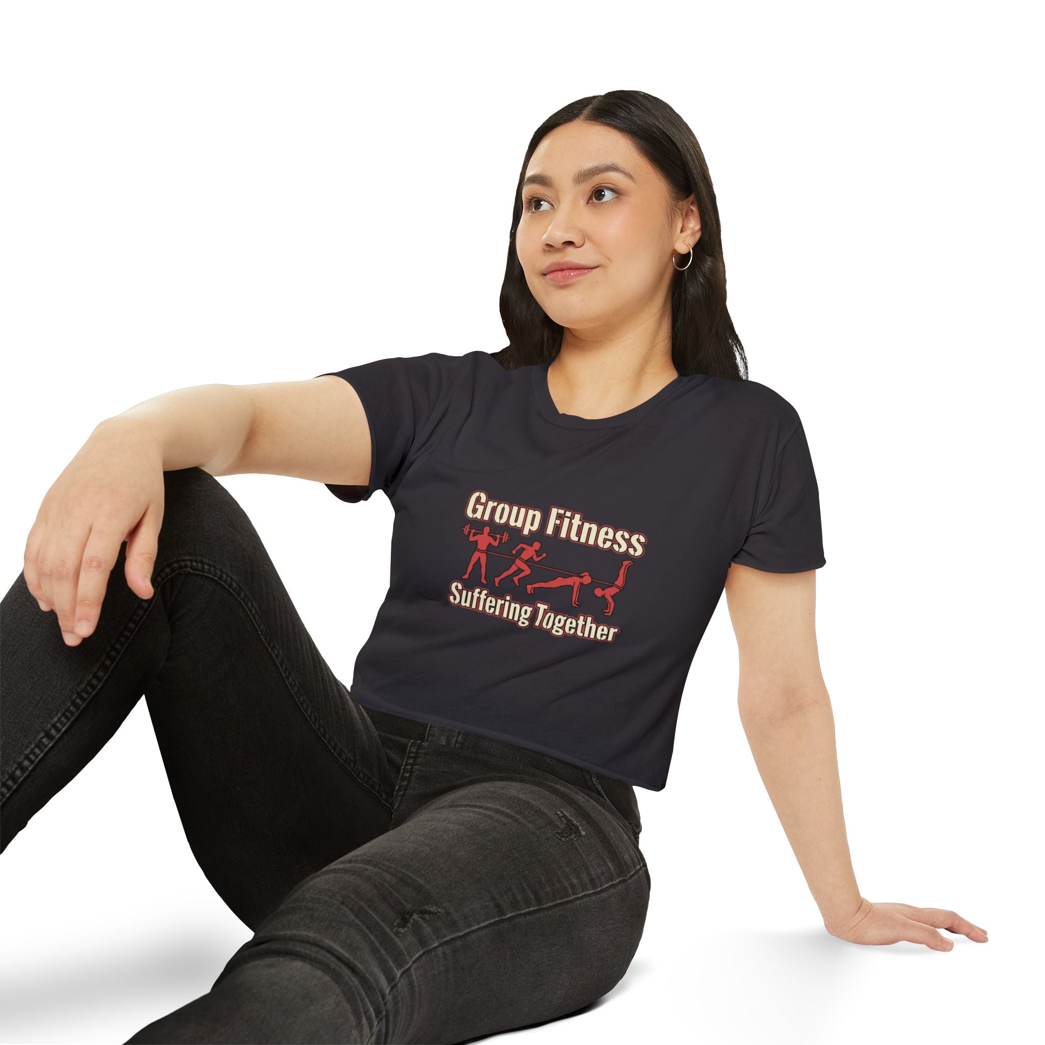 Group Fitness Suffering Together Women's Festival Crop Top