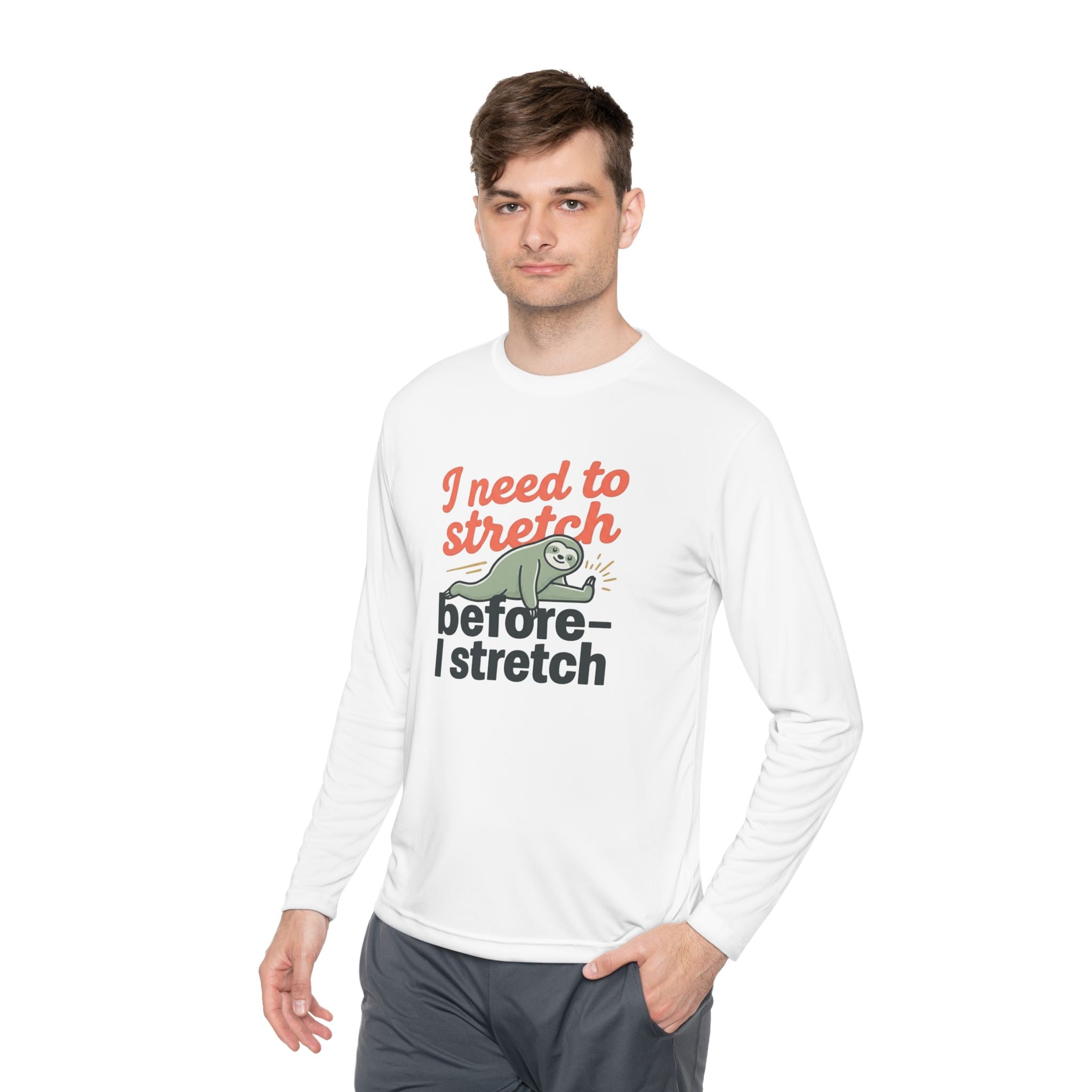 I Need to Stretch Unisex Lightweight Long Sleeve Tee