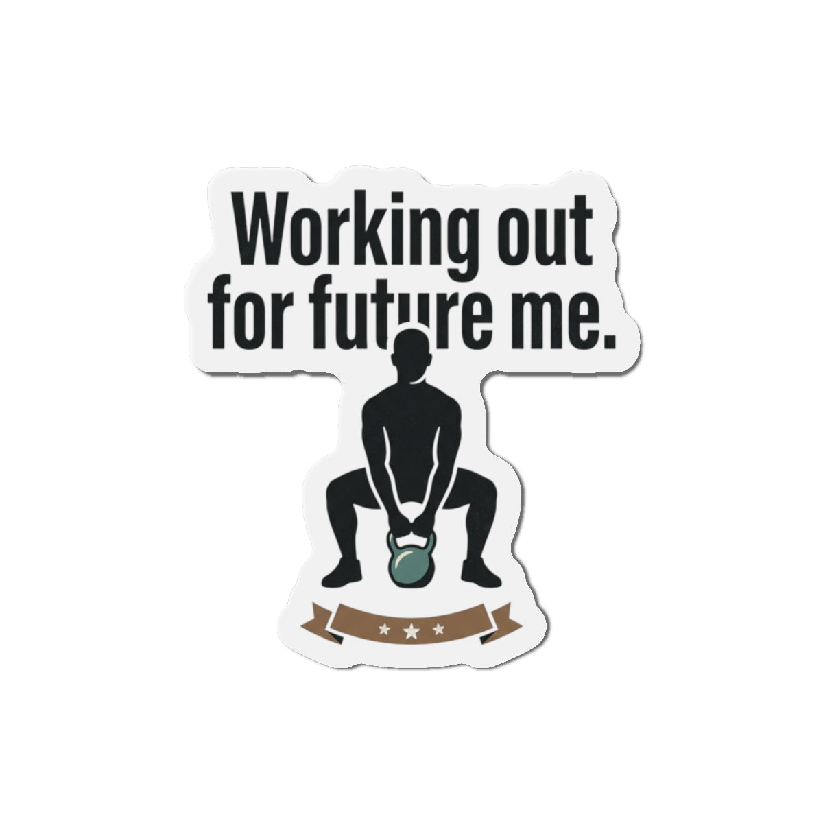 Working Out For Future Me Die-Cut Magnets