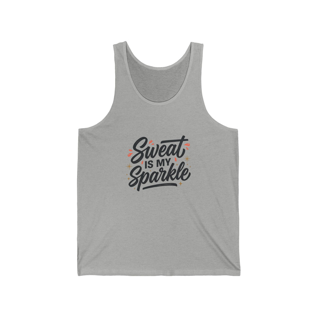 Sweat is My Sparkle Unisex Jersey Tank
