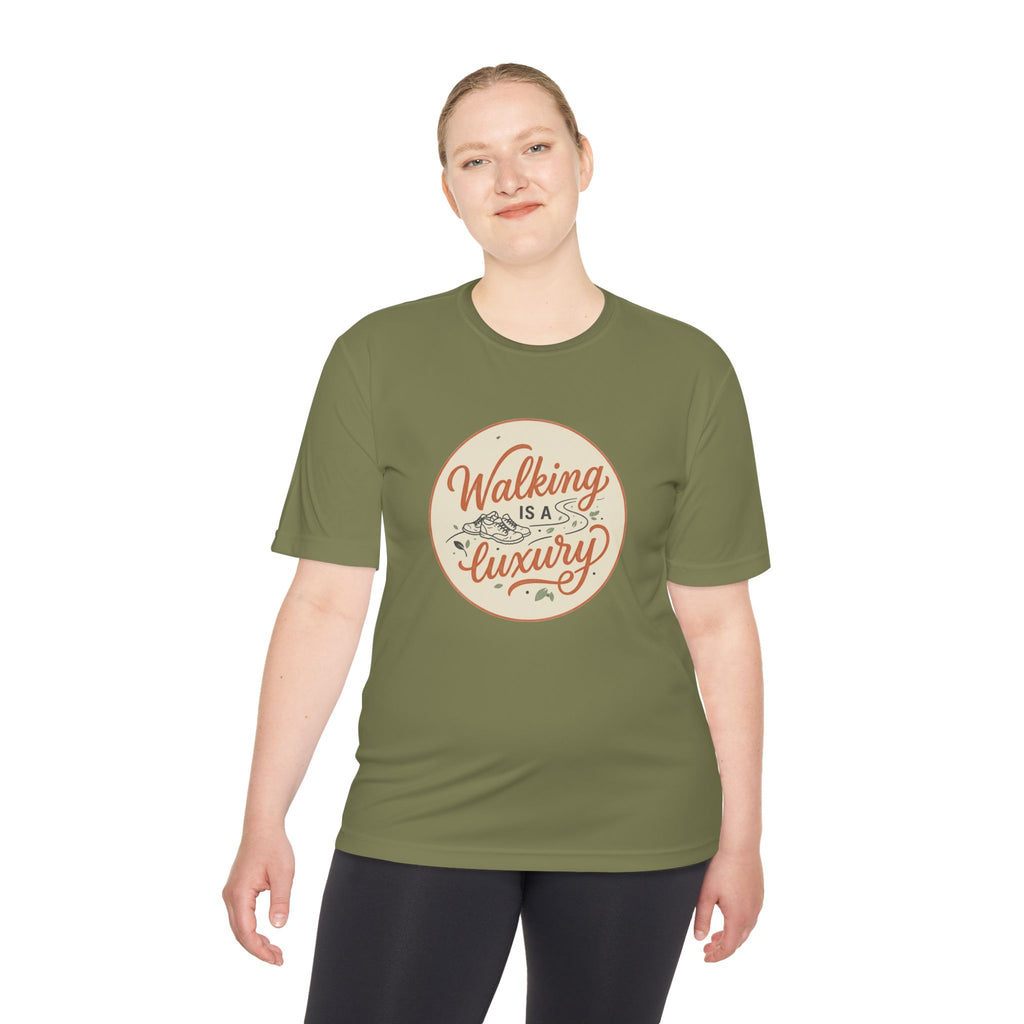Walking is a Luxury Unisex Moisture Wicking Tee