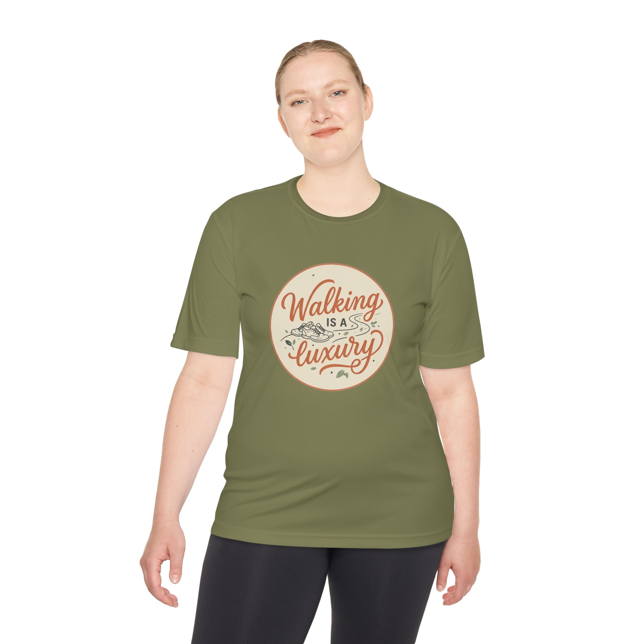 Walking is a Luxury Unisex Moisture Wicking Tee
