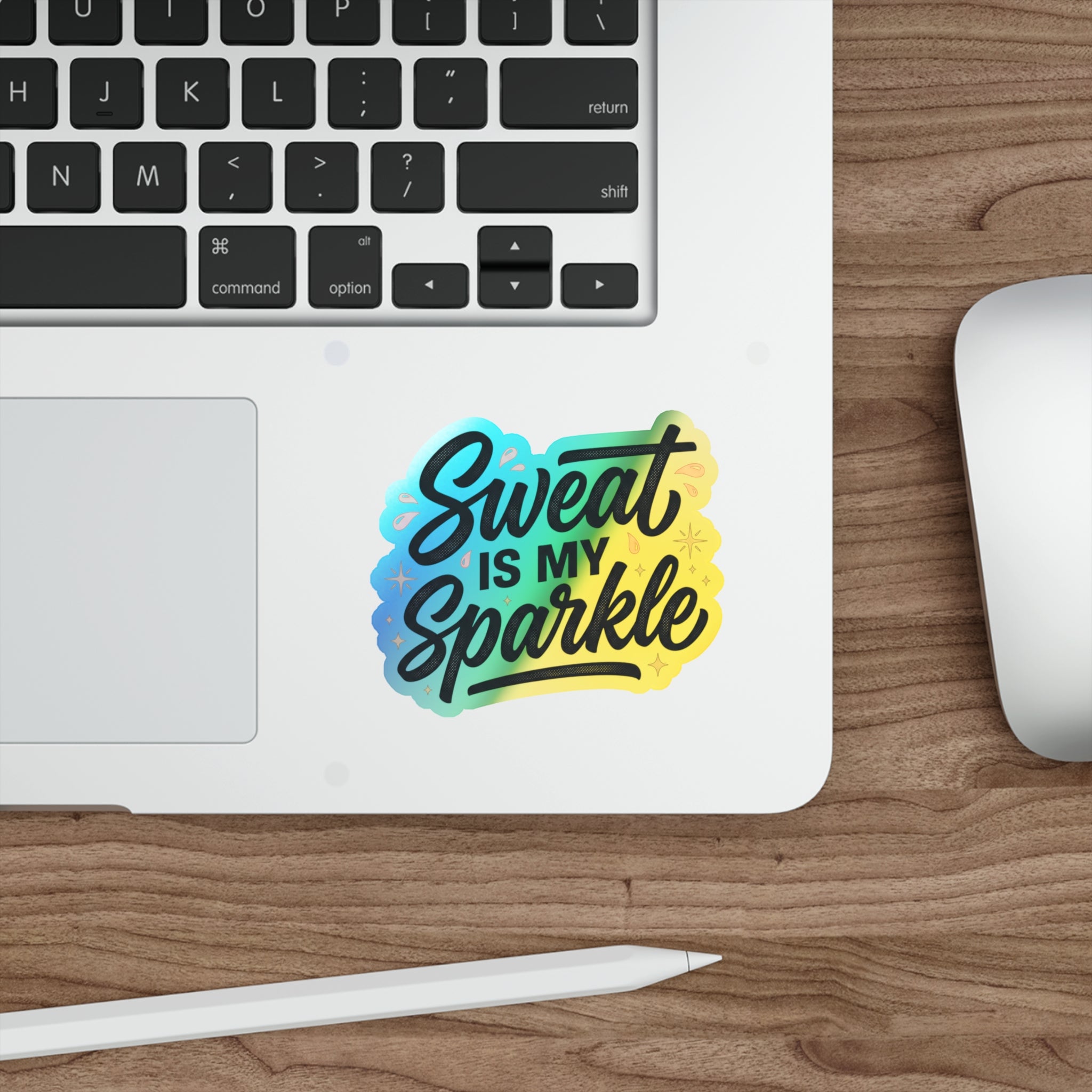 Sweat is My Sparkle Holographic Die-cut Stickers