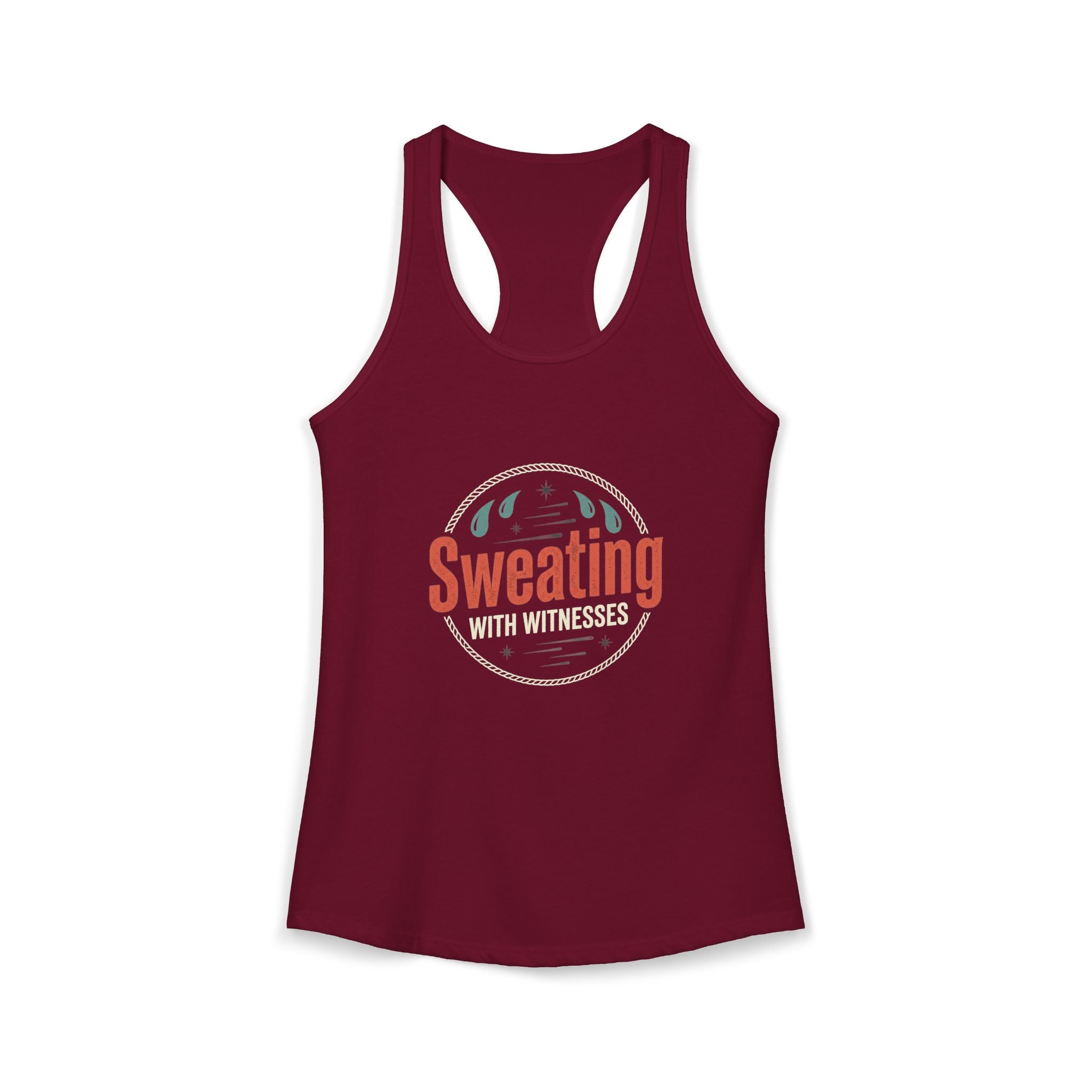 Sweating with Witnesses Women's Ideal Racerback Tank