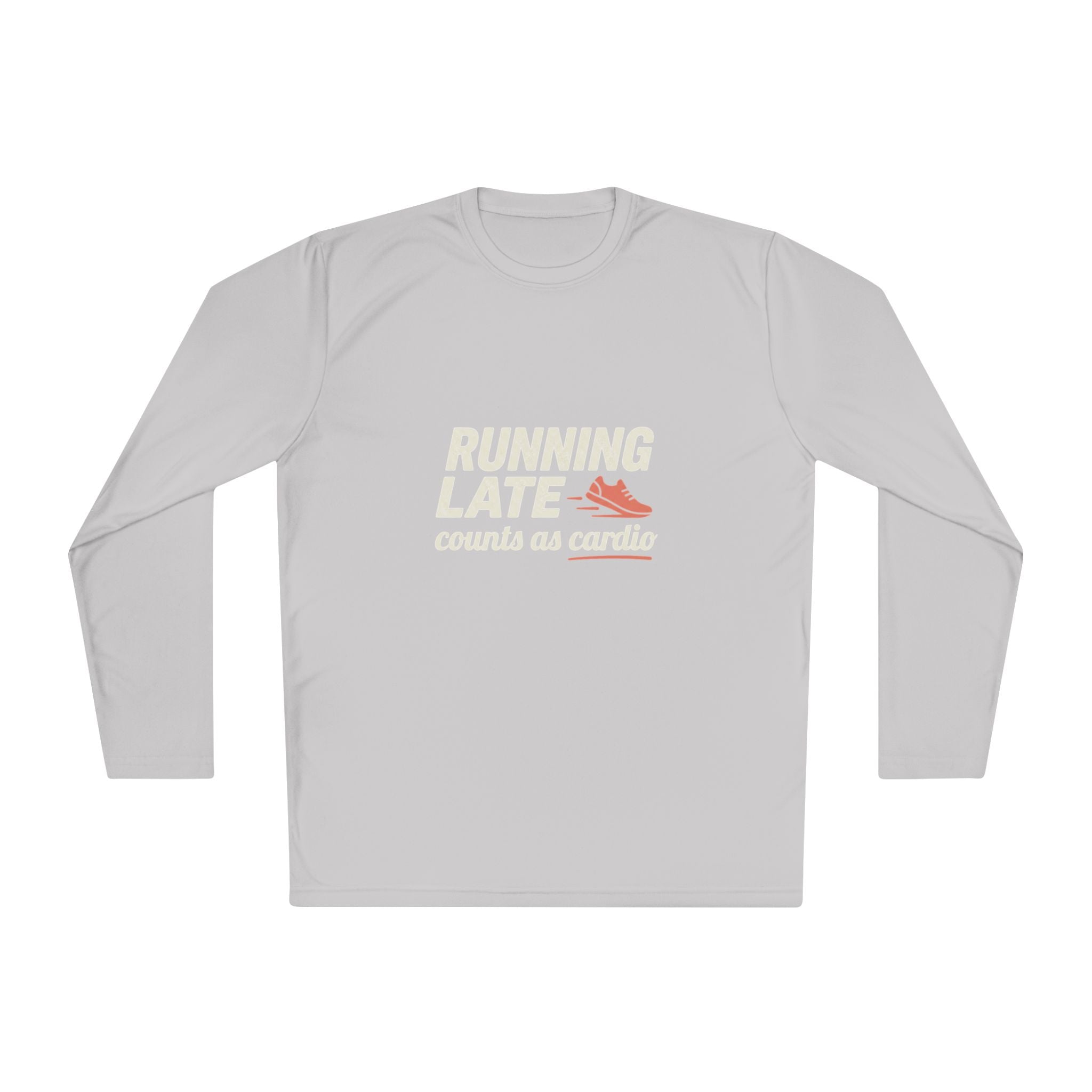 Running Late Counts as Cardio Unisex Lightweight Long Sleeve Tee