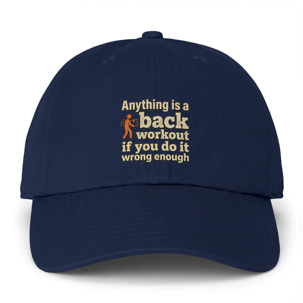 Anything is a Back Workout Clean Up Cap