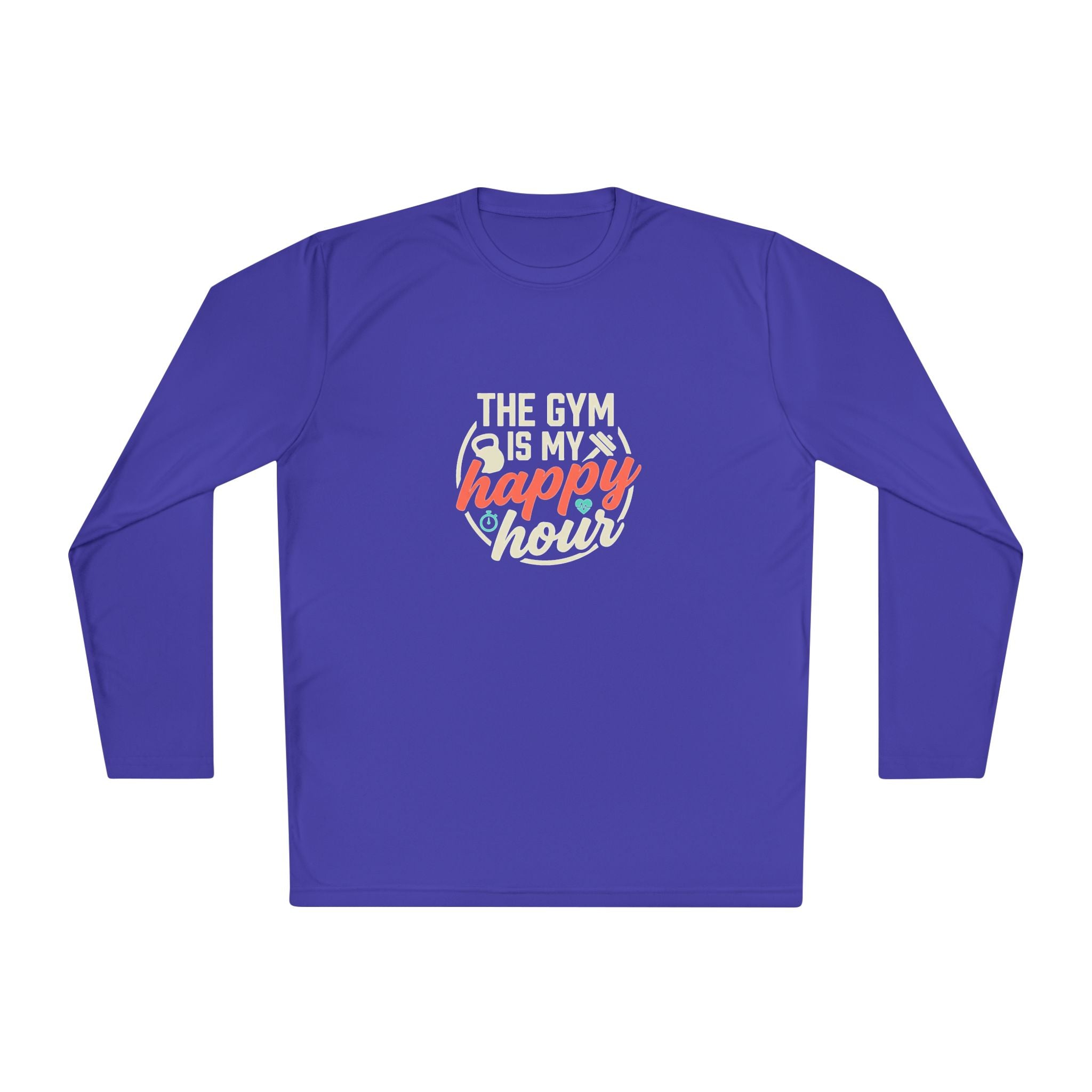 The Gym is My Happy Hour Unisex Lightweight Long Sleeve Tee
